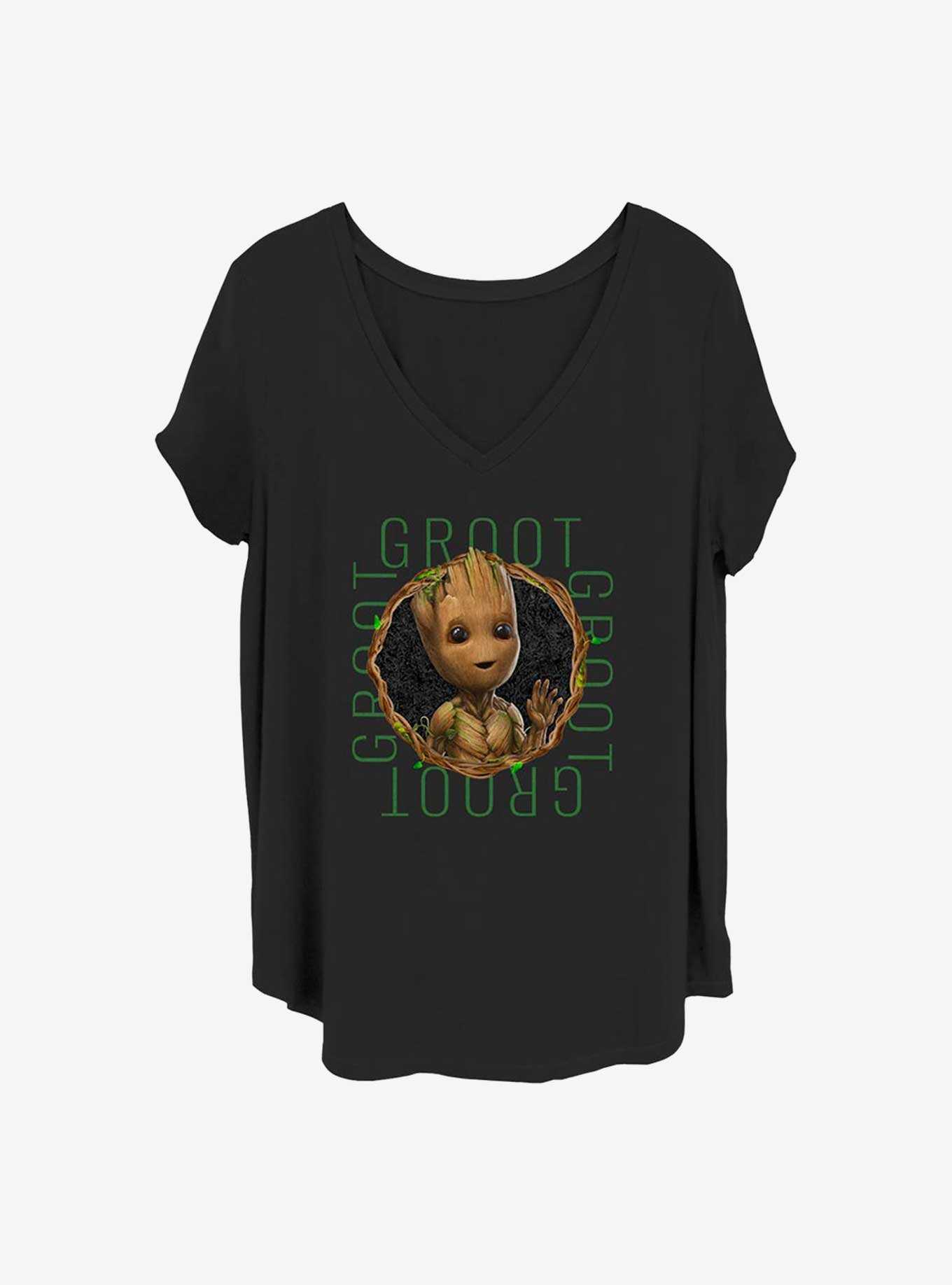Marvel Guardians of the Galaxy Groot Focus Girls T-Shirt Plus Size, , hi-res