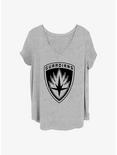 Marvel Guardians of the Galaxy Guardians Emblem Girls T-Shirt Plus Size, HEATHER GR, hi-res