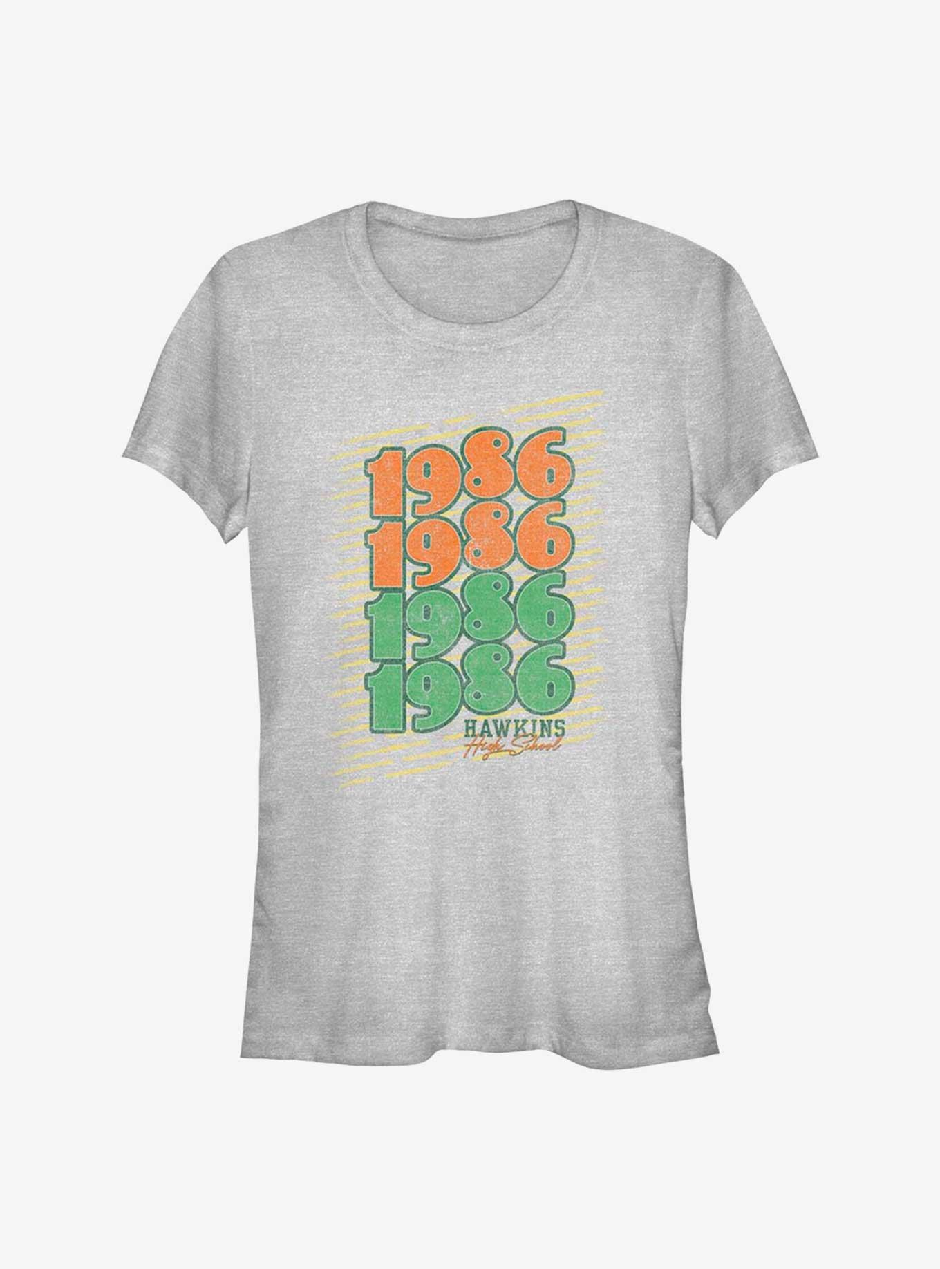 Stranger Things 1986 Hawkins High School Girls T-Shirt