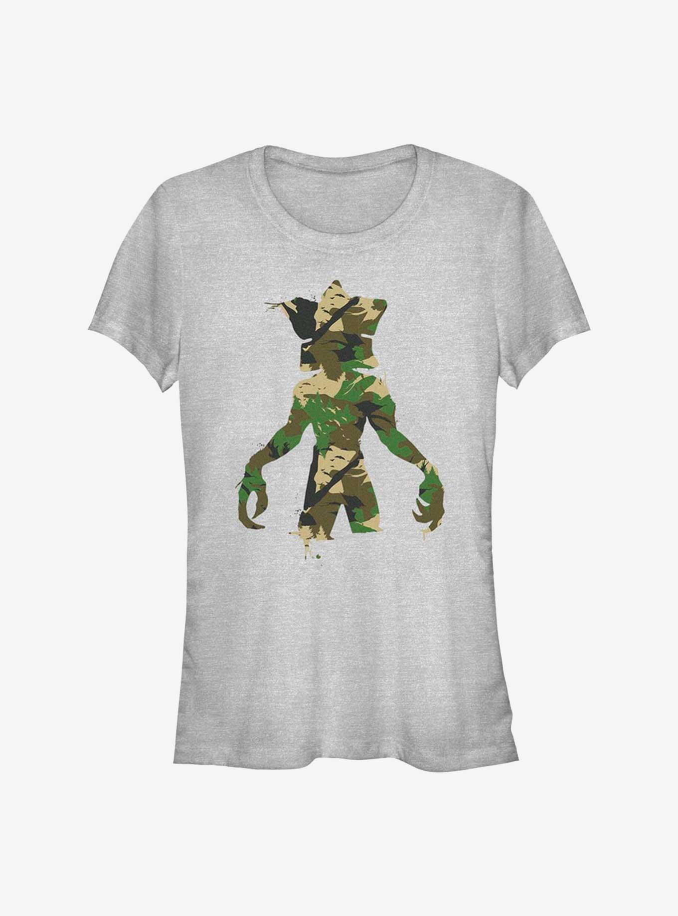 Stranger Things Demogorgon Camo Monster Girls T-Shirt