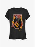 Stranger Things Comrade Hopper Girls T-Shirt, BLACK, hi-res