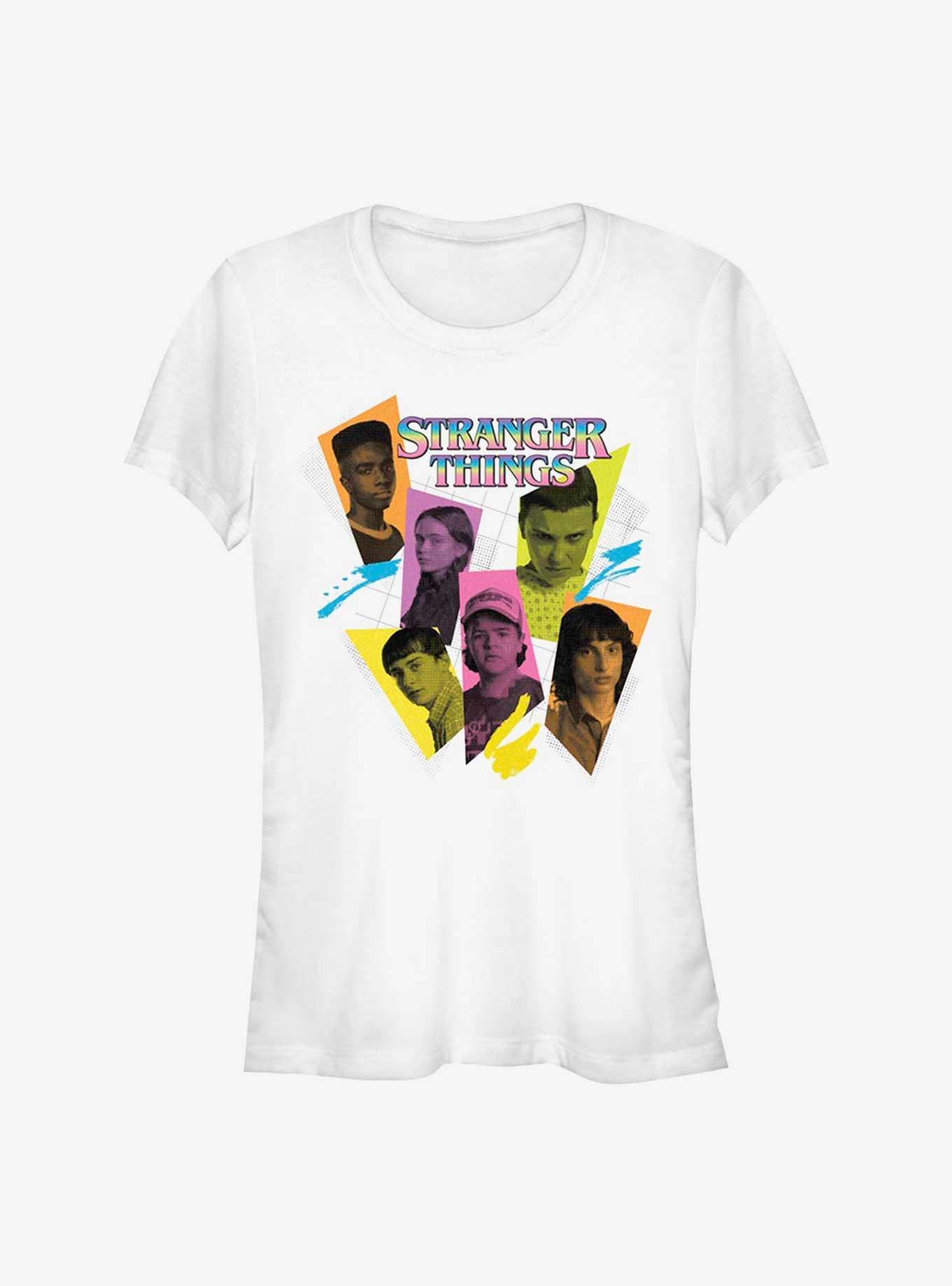 Stranger Things Character Tones Girls T-Shirt, WHITE, hi-res