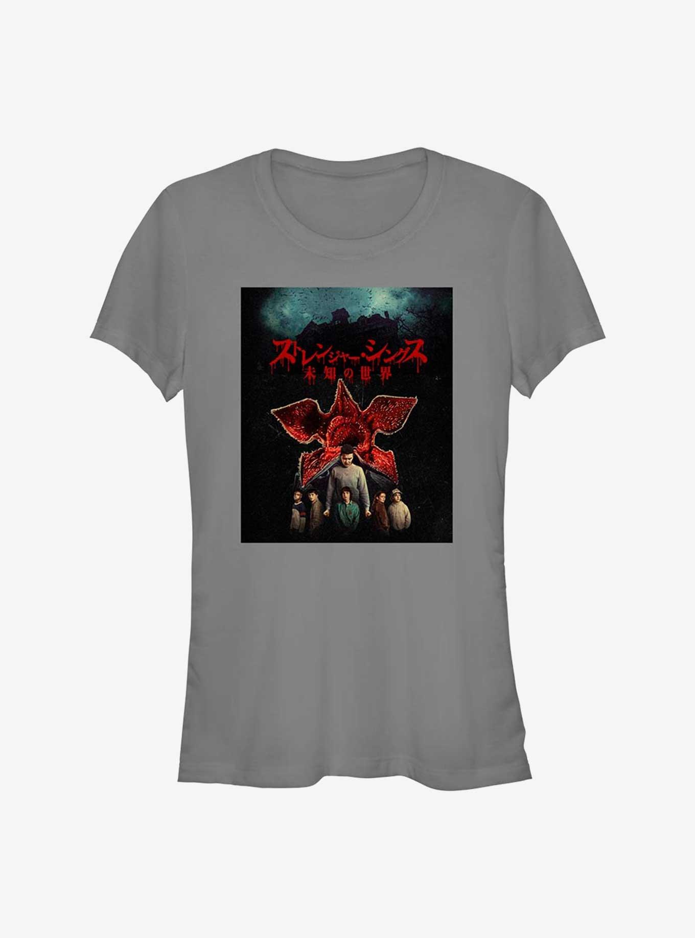 Stranger Things Demogorgon Kanji Girls T-Shirt, , hi-res