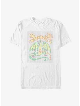 Stranger Things Scantron Dragon T-Shirt, WHITE, hi-res