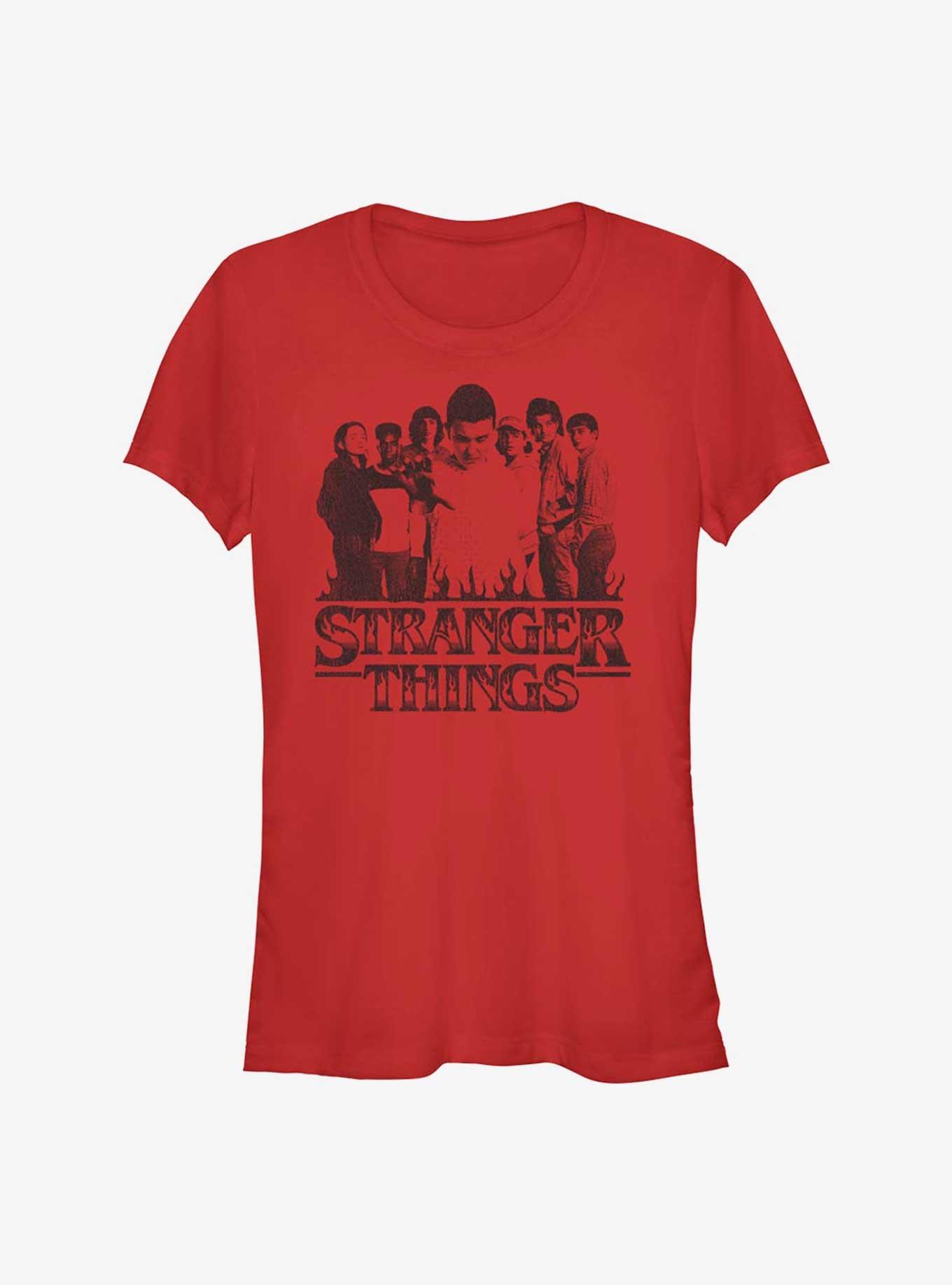 Stranger Things Group Focus Girls T-Shirt, , hi-res