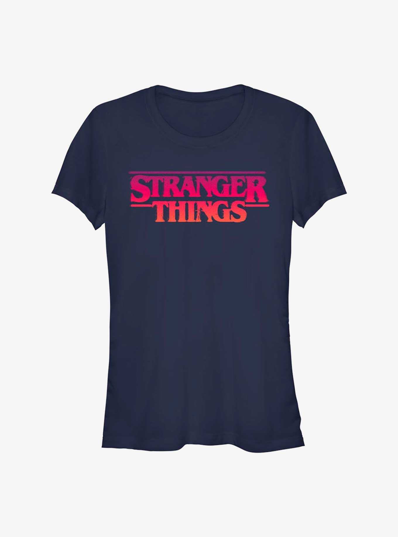Stranger Things Grunge Logo Girls T-Shirt, , hi-res