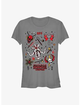 Stranger Things Hellfire Club Icons Girls T-Shirt, , hi-res