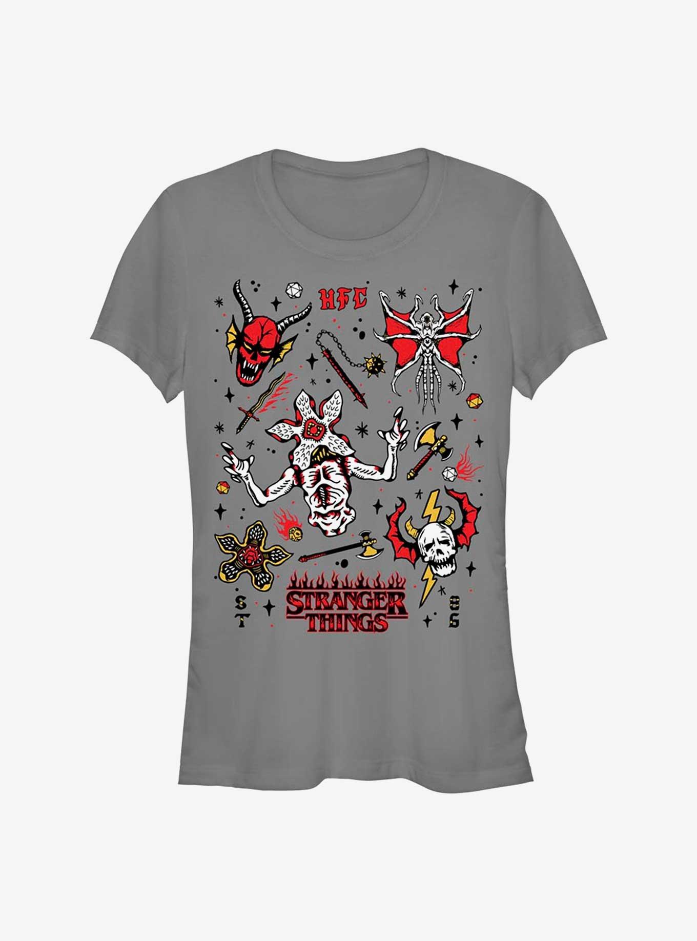 Stranger Things Hellfire Club Icons Girls T-Shirt, , hi-res