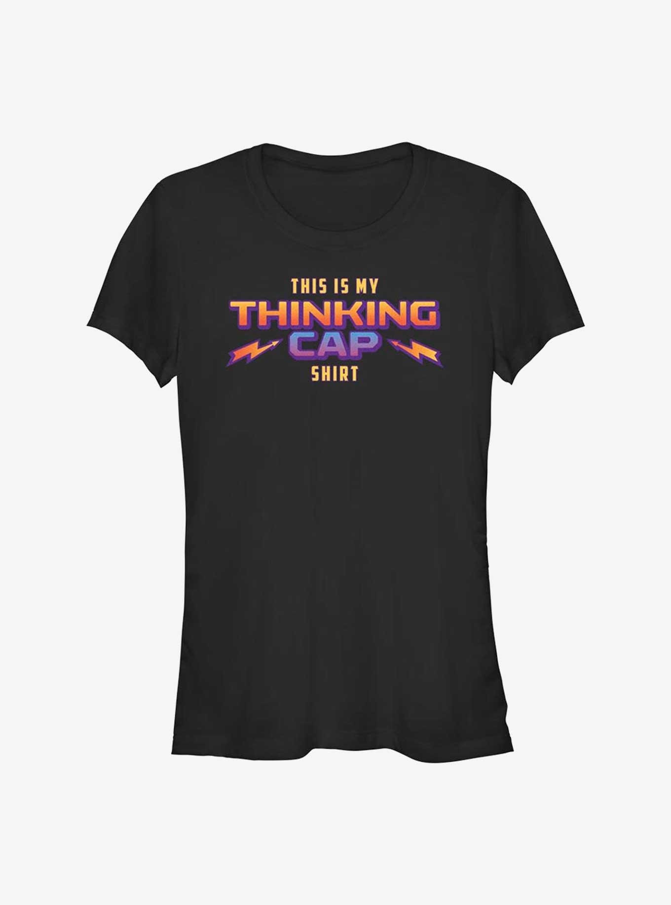 Stranger Things Thinking Cap Girls T-Shirt, BLACK, hi-res
