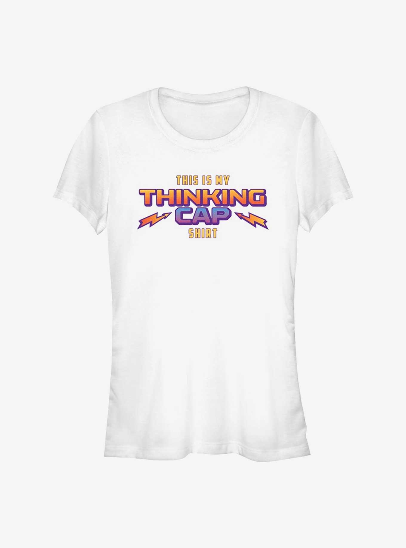 Stranger Things Thinking Cap Girls T-Shirt, WHITE, hi-res