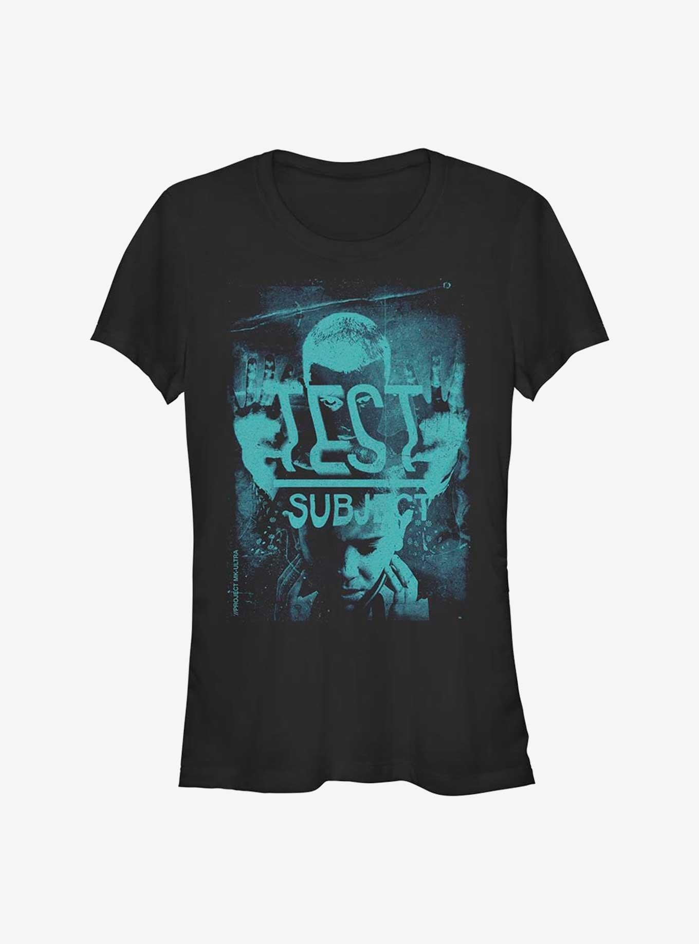 Stranger Things Test Subject Girls T-Shirt, BLACK, hi-res
