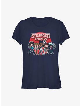 Stranger Things Toon Gang Girls T-Shirt, NAVY, hi-res