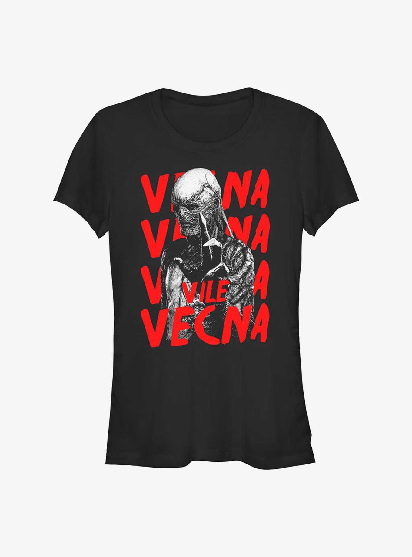Stranger Things Vile Vecna Horror Poster Girls T-Shirt