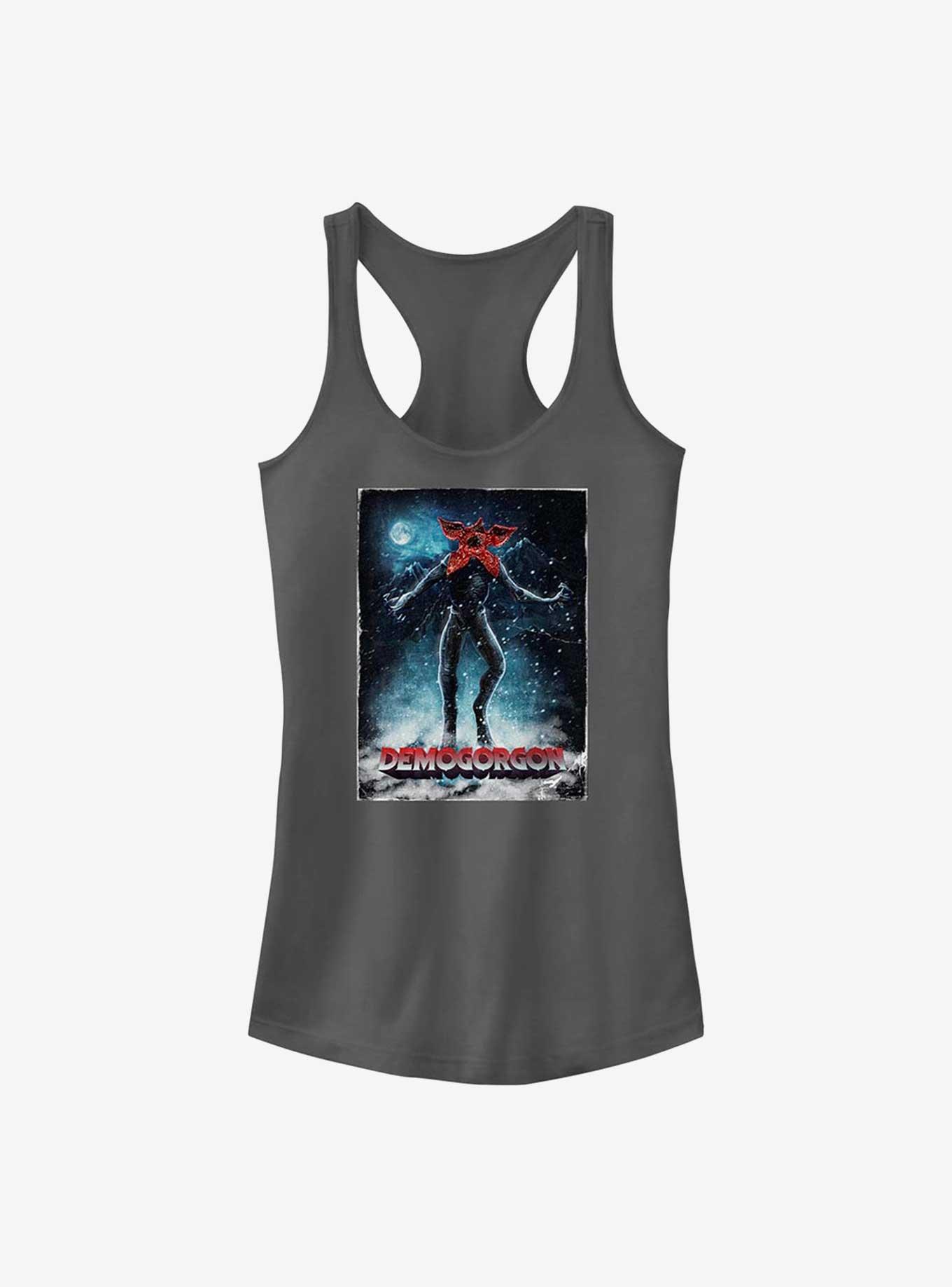 Stranger Things Demogorgon Poster Girls Tank, CHARCOAL, hi-res