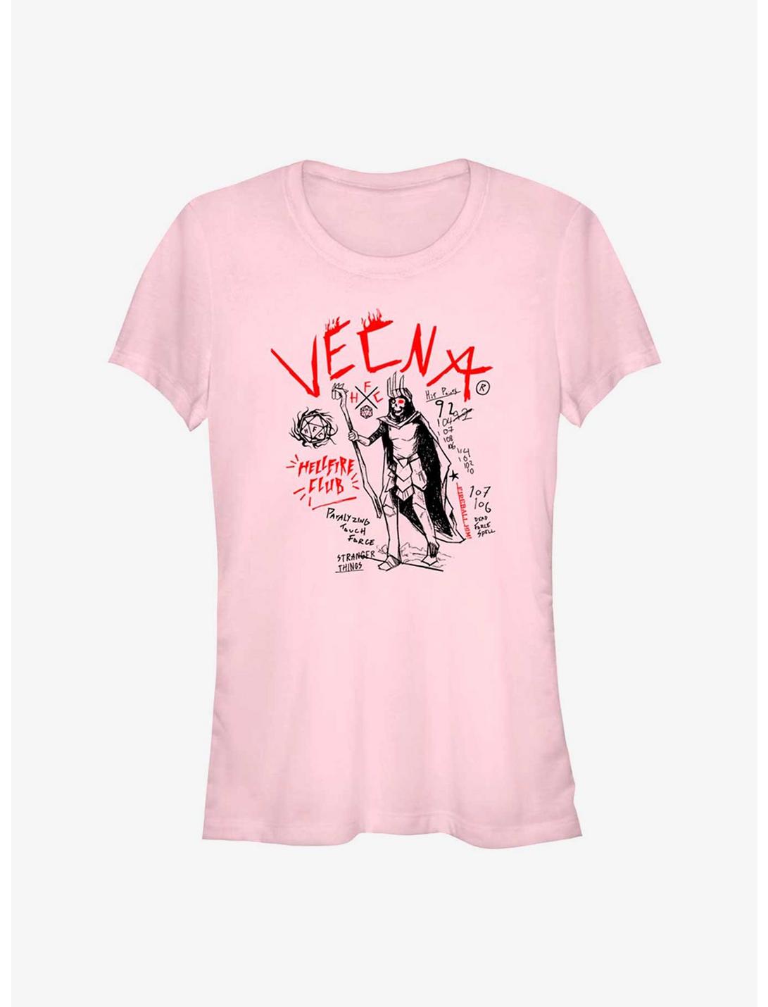 Stranger Things Vecna Doodles Girls T-Shirt, LIGHT PINK, hi-res