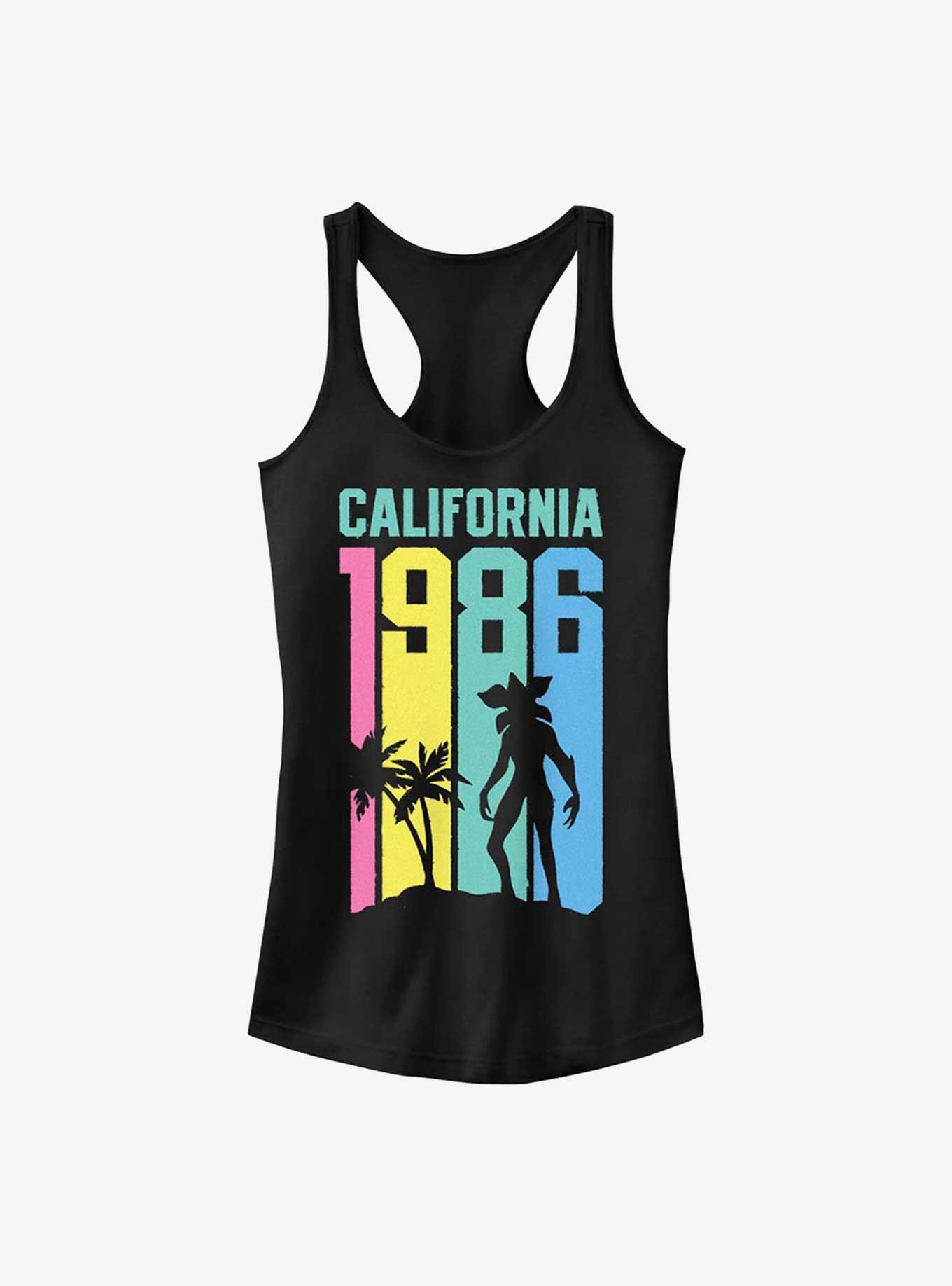 Stranger Things California Demogorgon Girls Tank, BLACK, hi-res