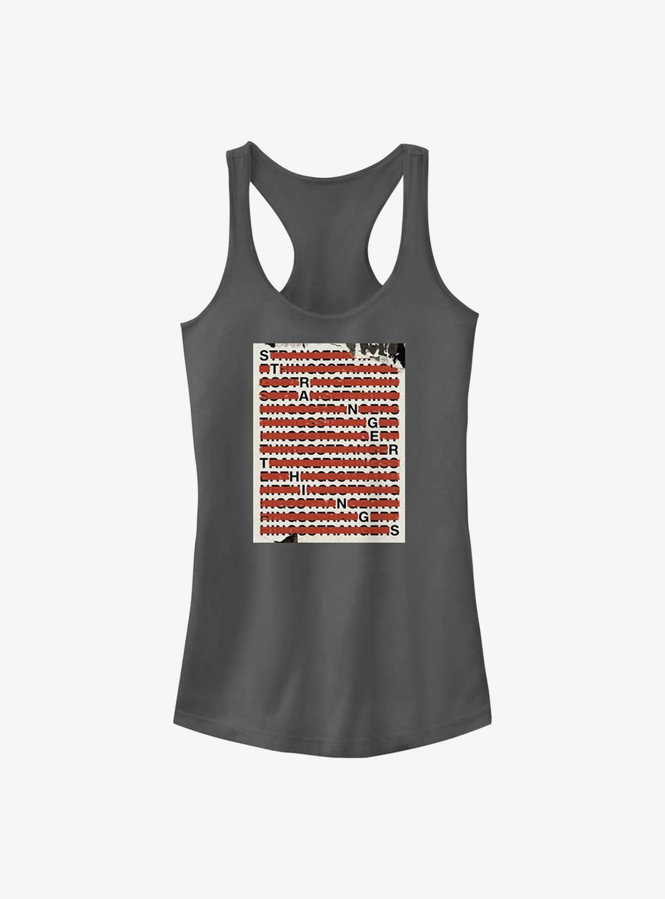Stranger Things Classified Girls Tank, CHARCOAL, hi-res