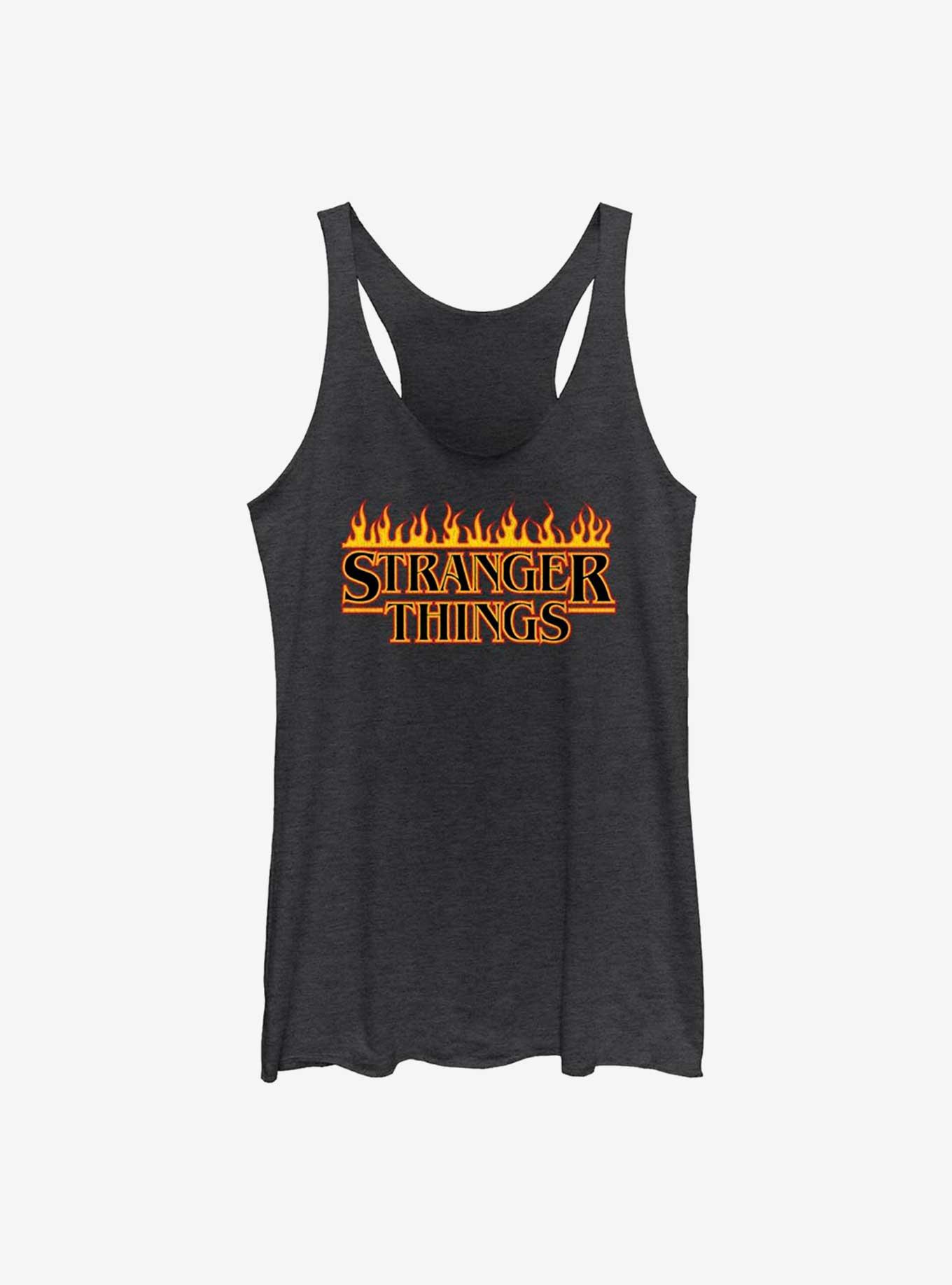 Stranger Things Flaming Logo Girls Tank, , hi-res