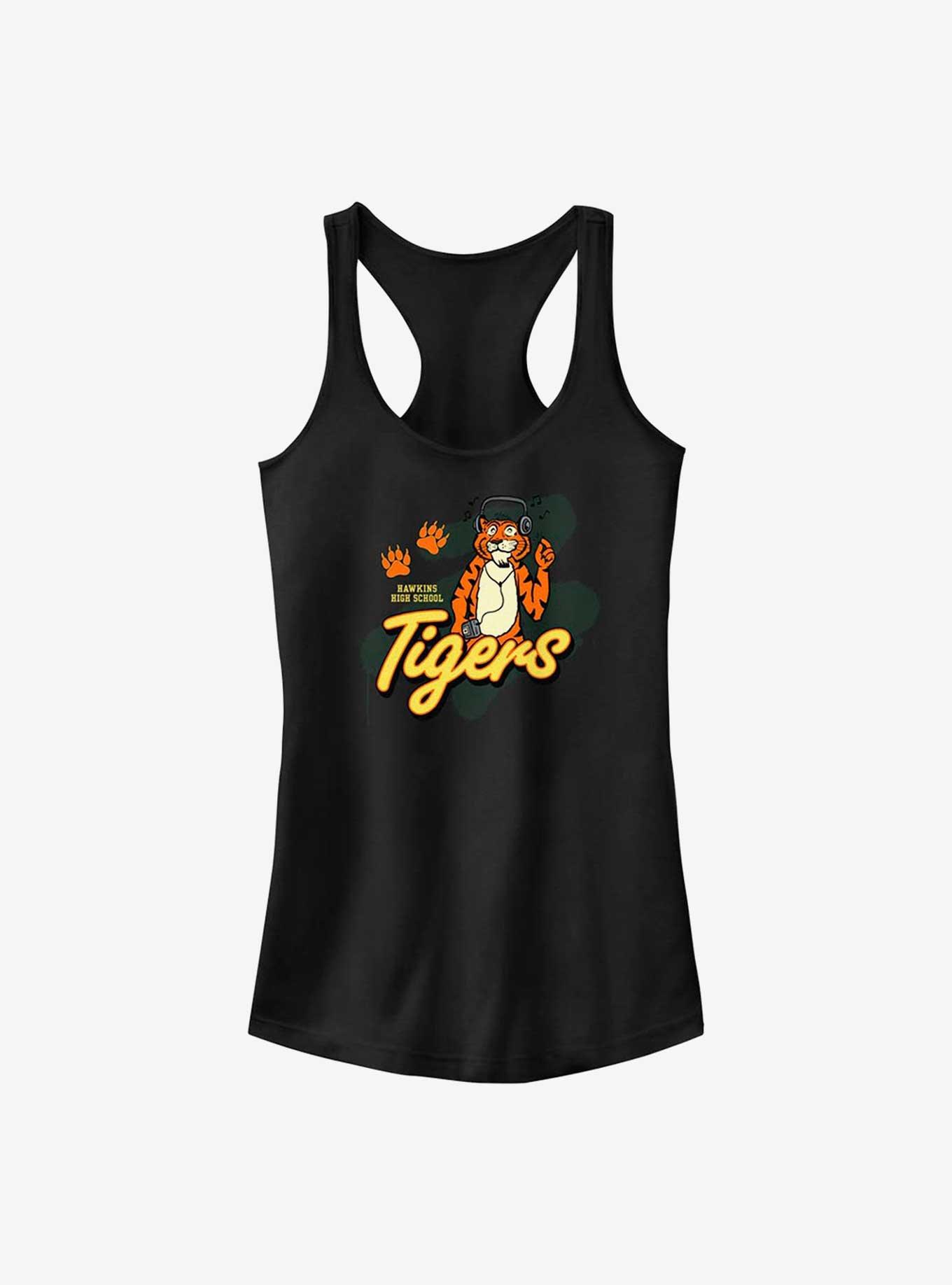 Stranger Things Hawkins High School Tigers Girls Tank, BLACK, hi-res