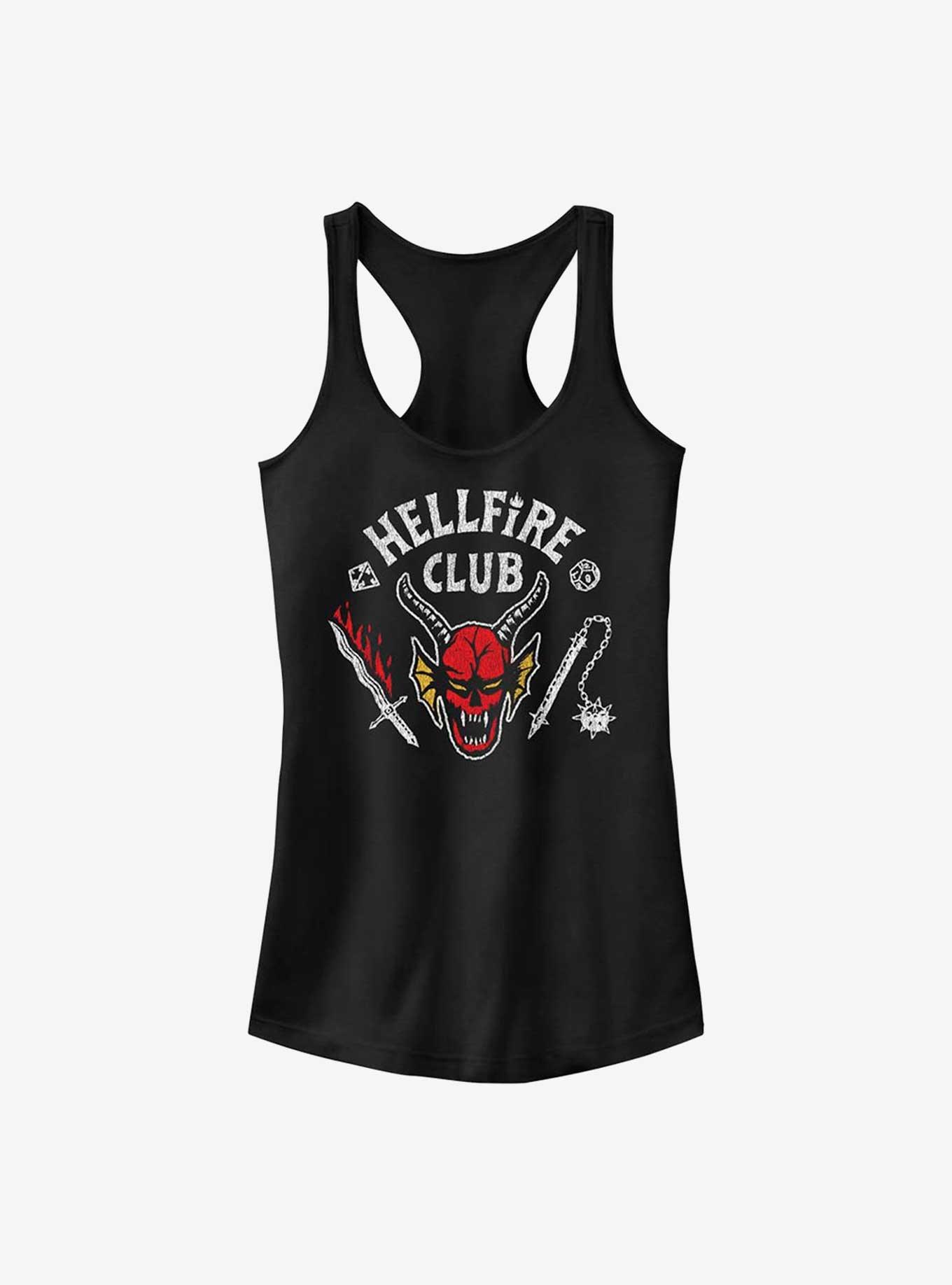 Stranger Things Hellfire Club Logo Girls Tank Top