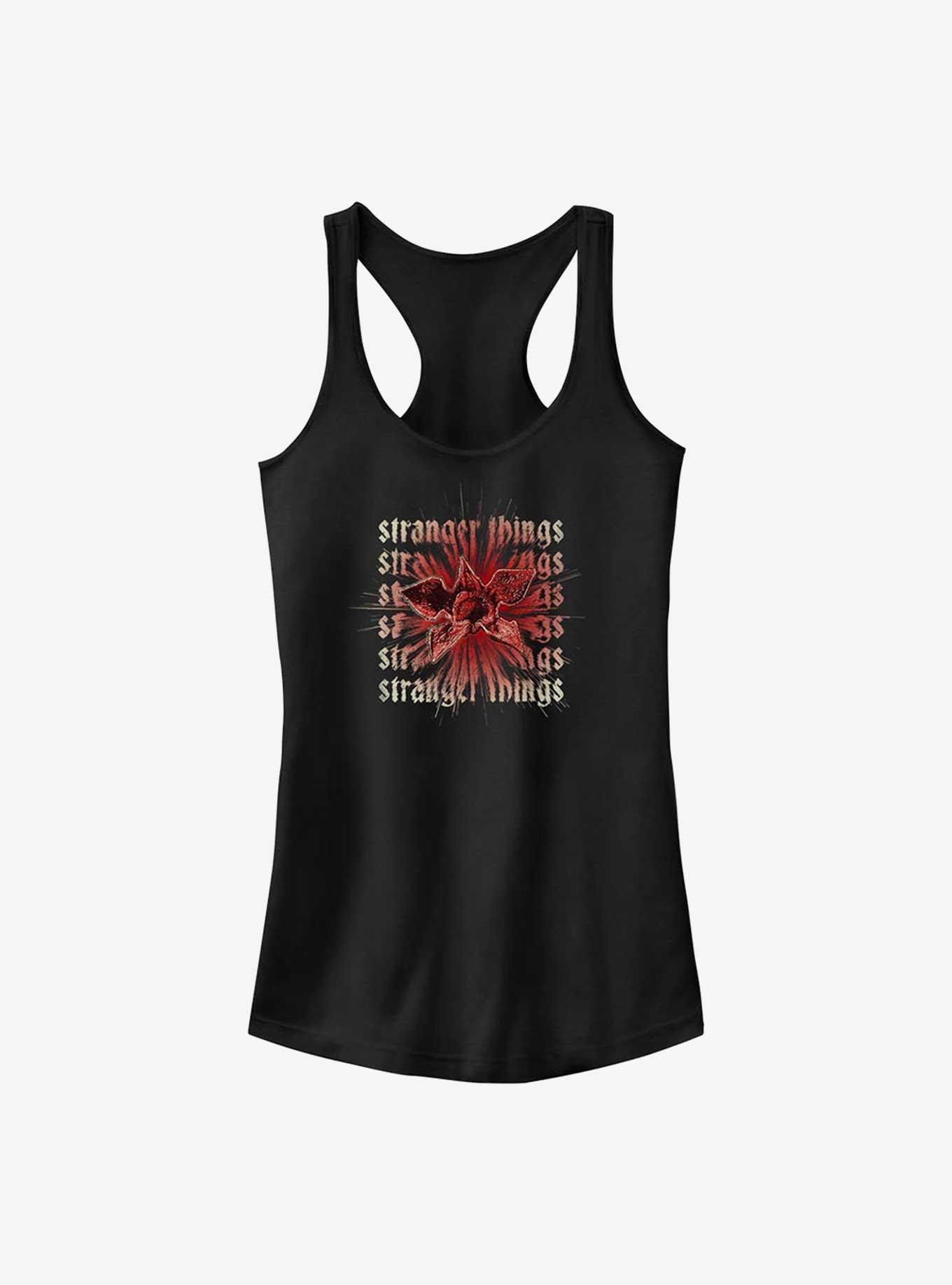 Stranger Things Demogorgon Text Stack Girls Tank, , hi-res