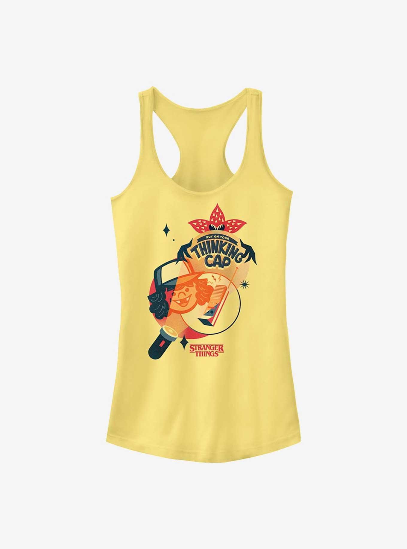 Stranger Things Dustin Thinking Cap Girls Tank, , hi-res