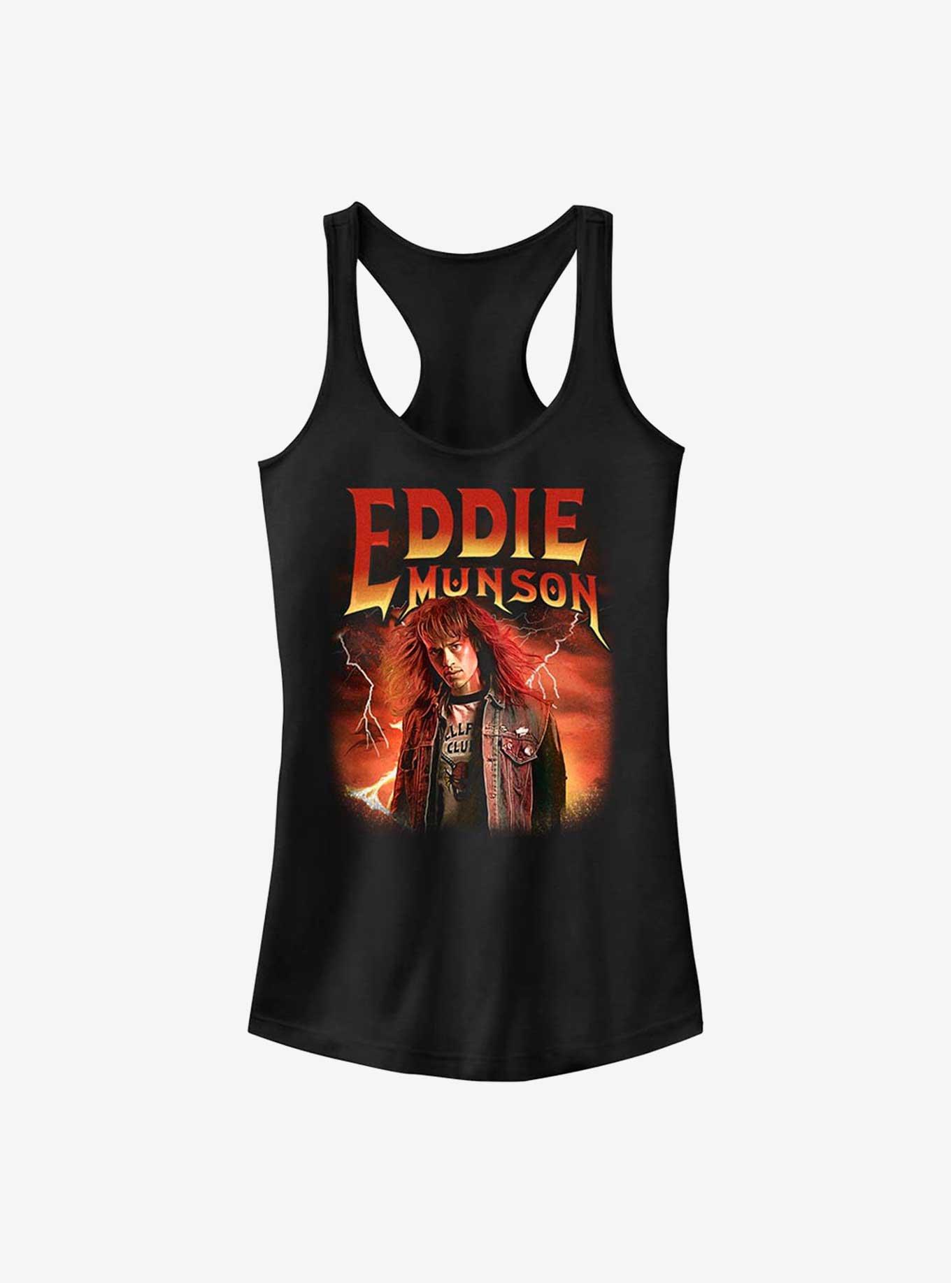 Stranger Things Eddie Munson Girls Tank, BLACK, hi-res