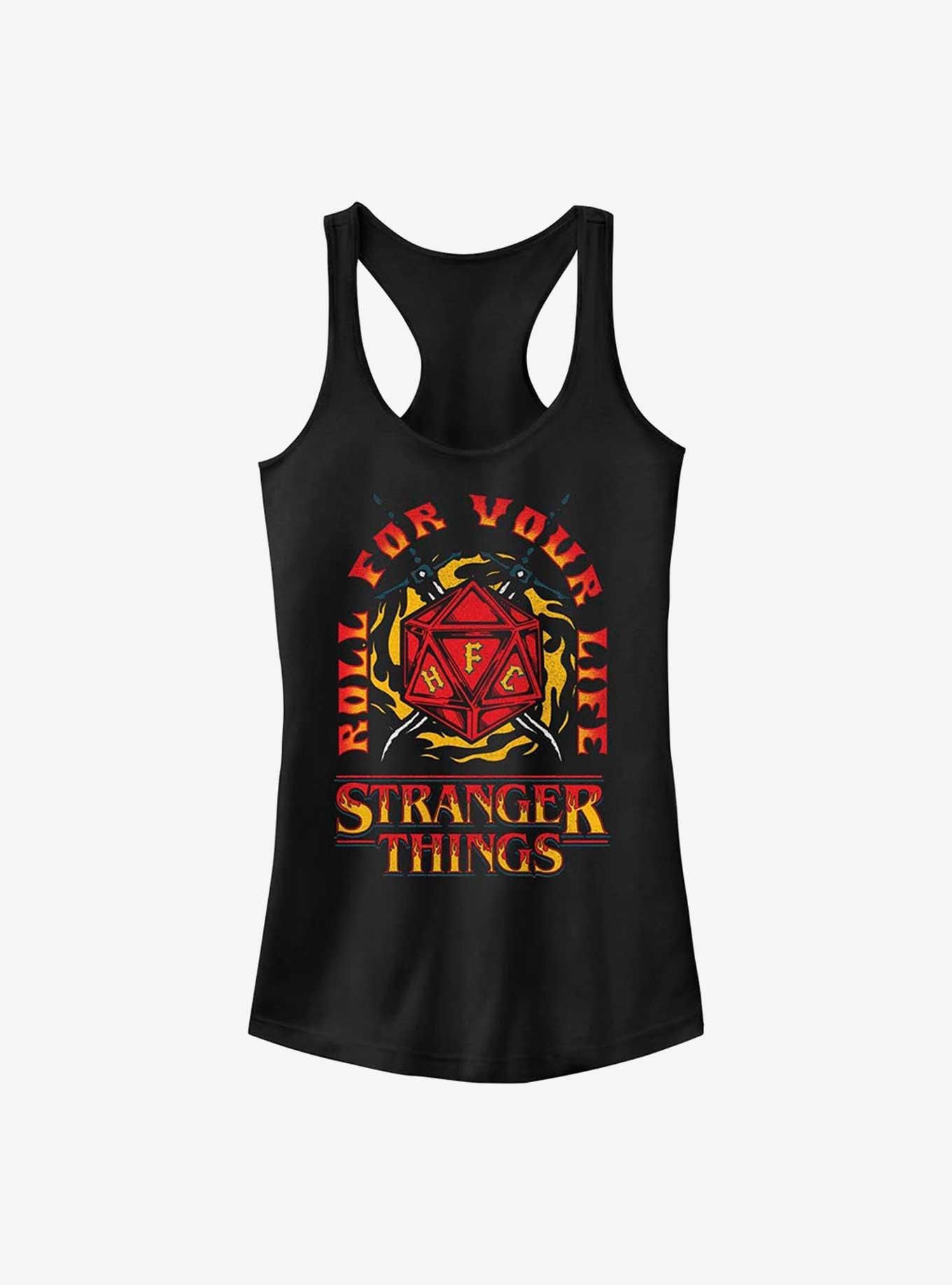 Stranger Things Fire And Dice Girls Tank Top