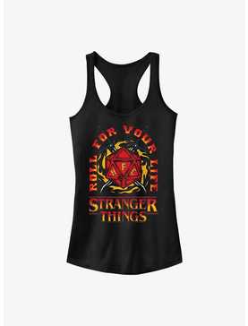 Stranger Things Fire And Dice Girls Tank Top, , hi-res