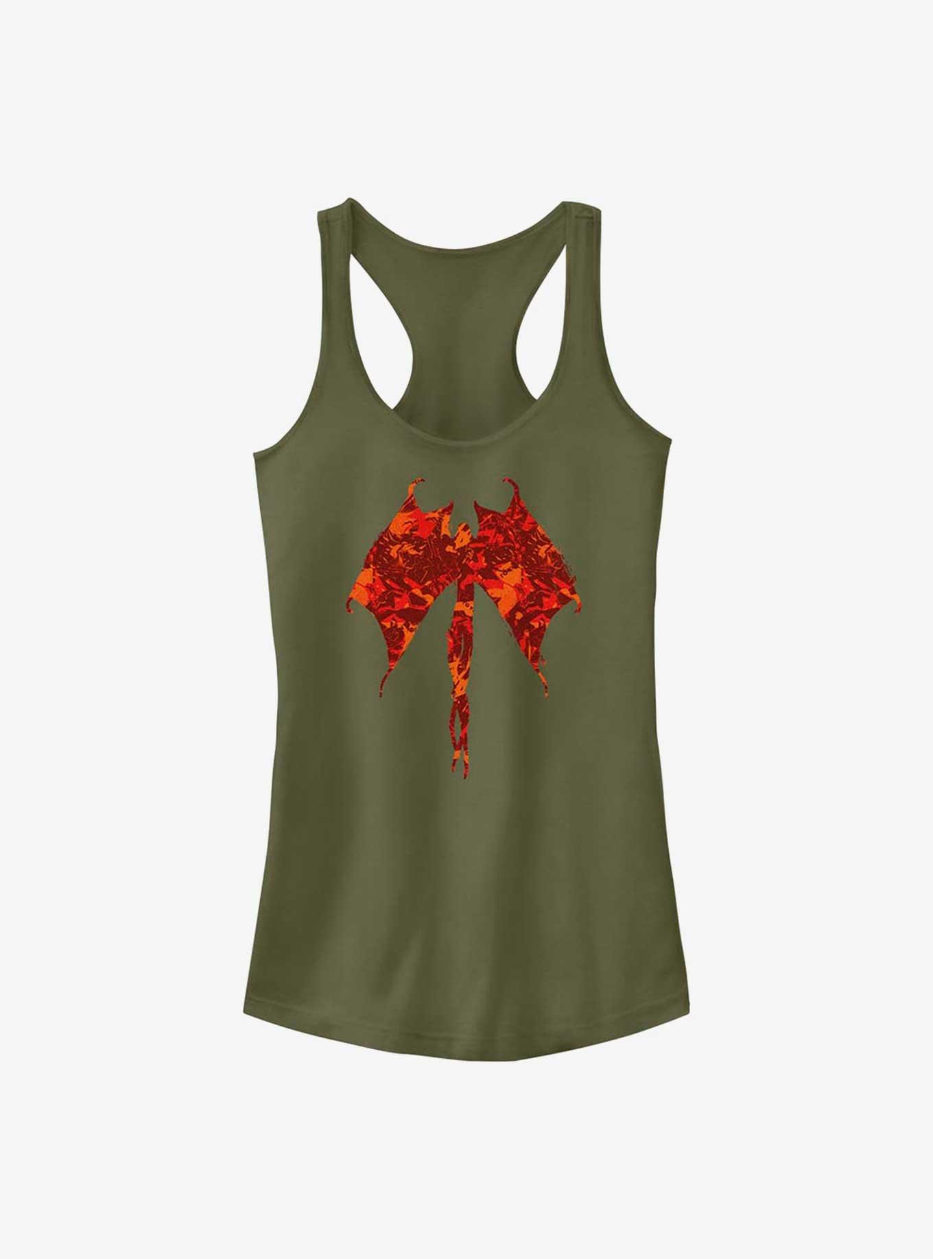 Stranger Things Demobat Pattern Fill Girls Tank