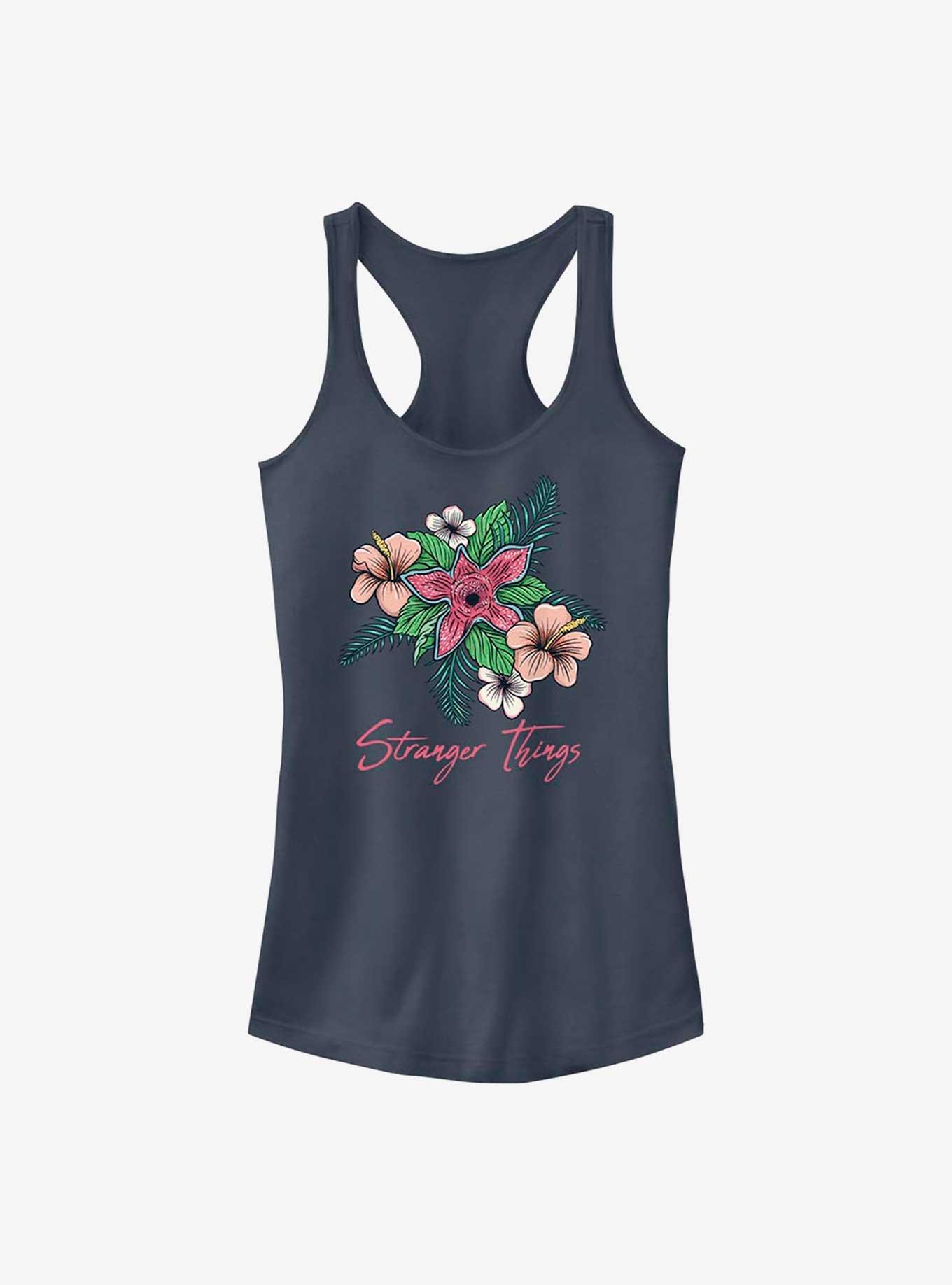 Stranger Things Floral Things Girls Tank Top
