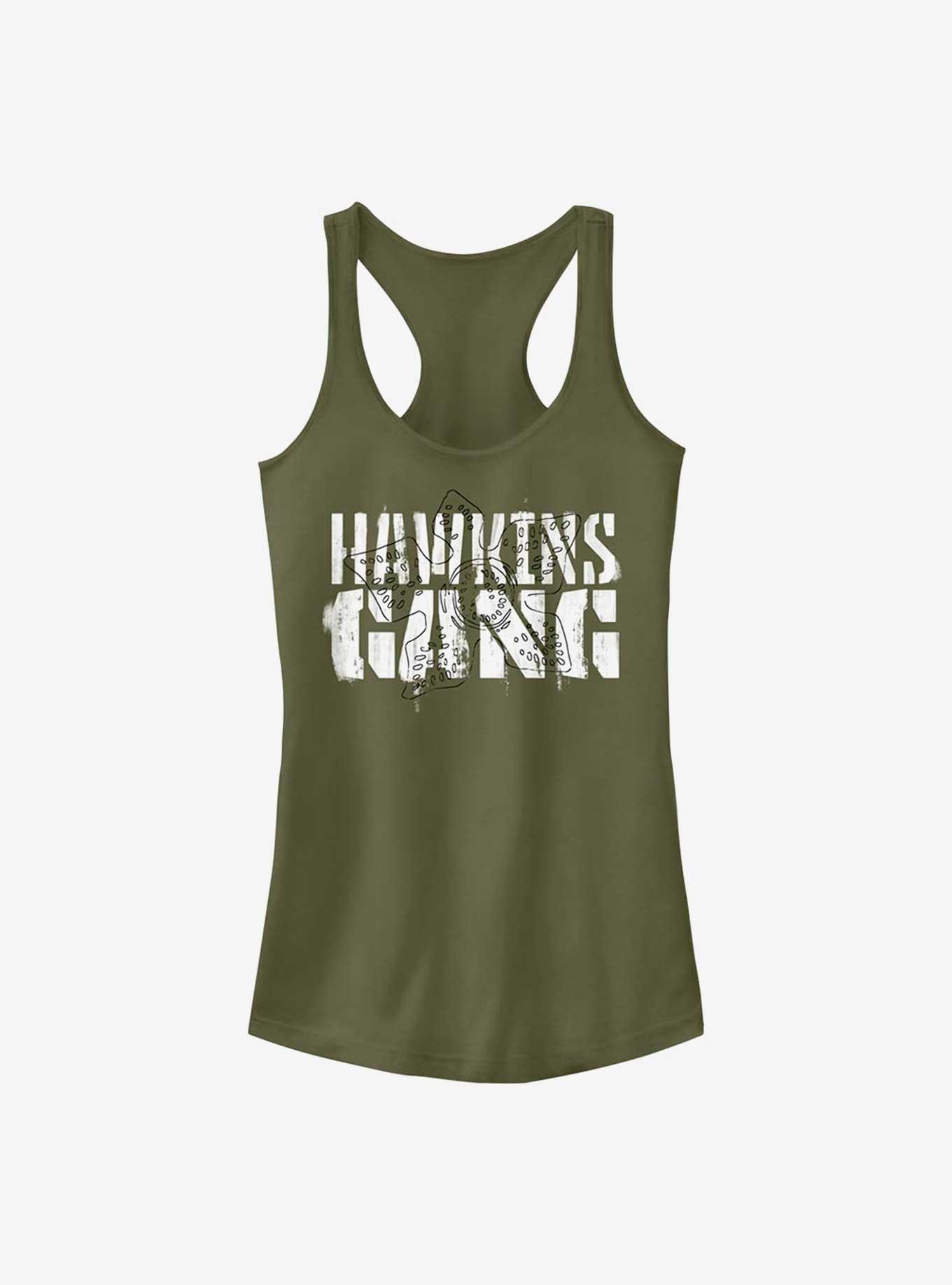 Stranger Things Hawkins Gang Girls Tank, MIL GRN, hi-res