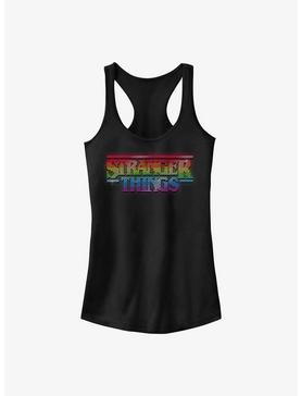 Stranger Things Dotted Rainbow Logo Girls Tank, , hi-res