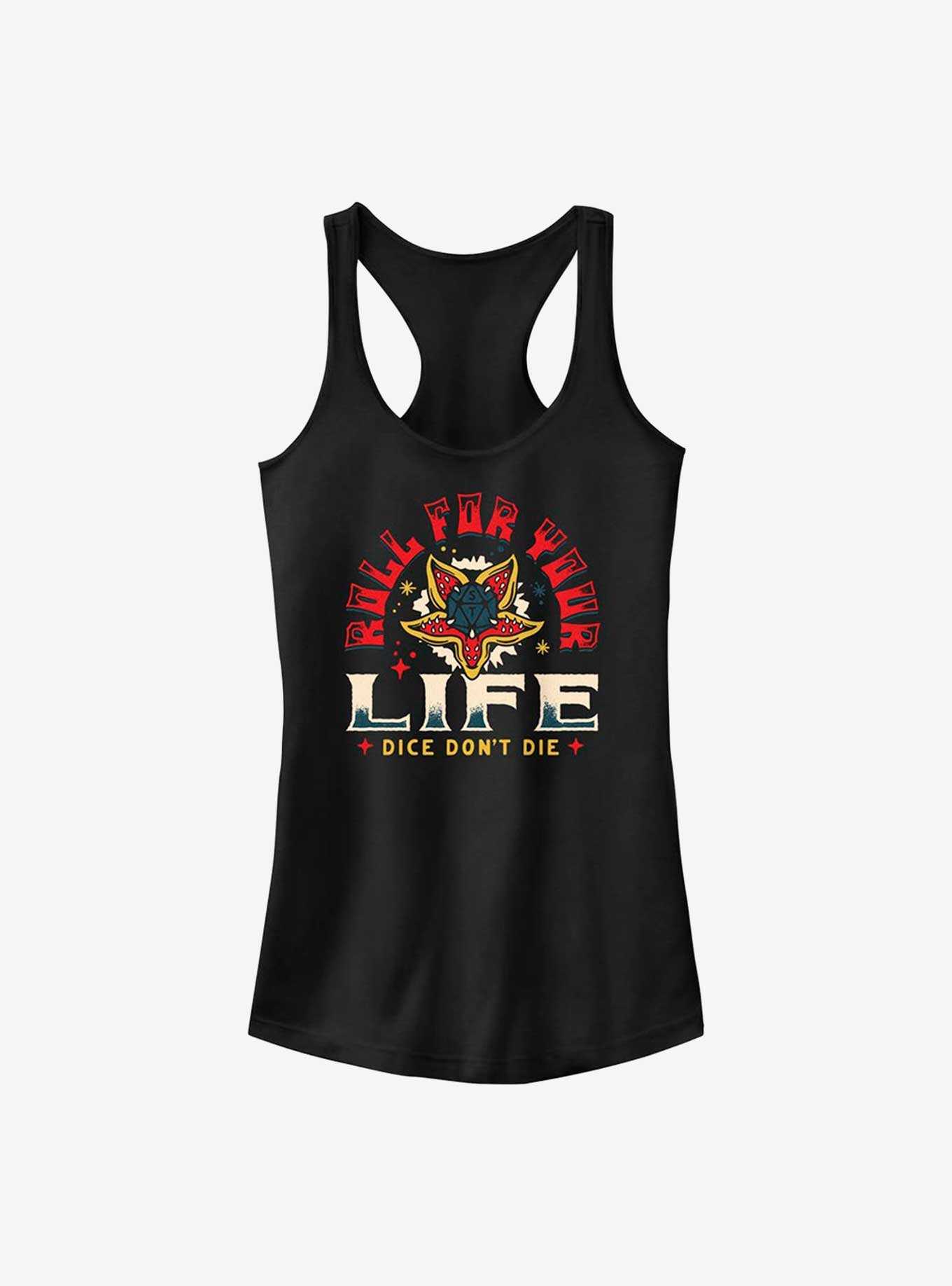 Stranger Things Roll For Your Life Girls Tank Top, , hi-res