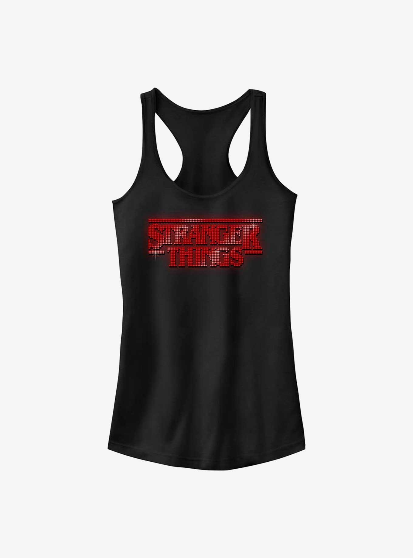 Stranger Things Sparkly Logo Girls Tank