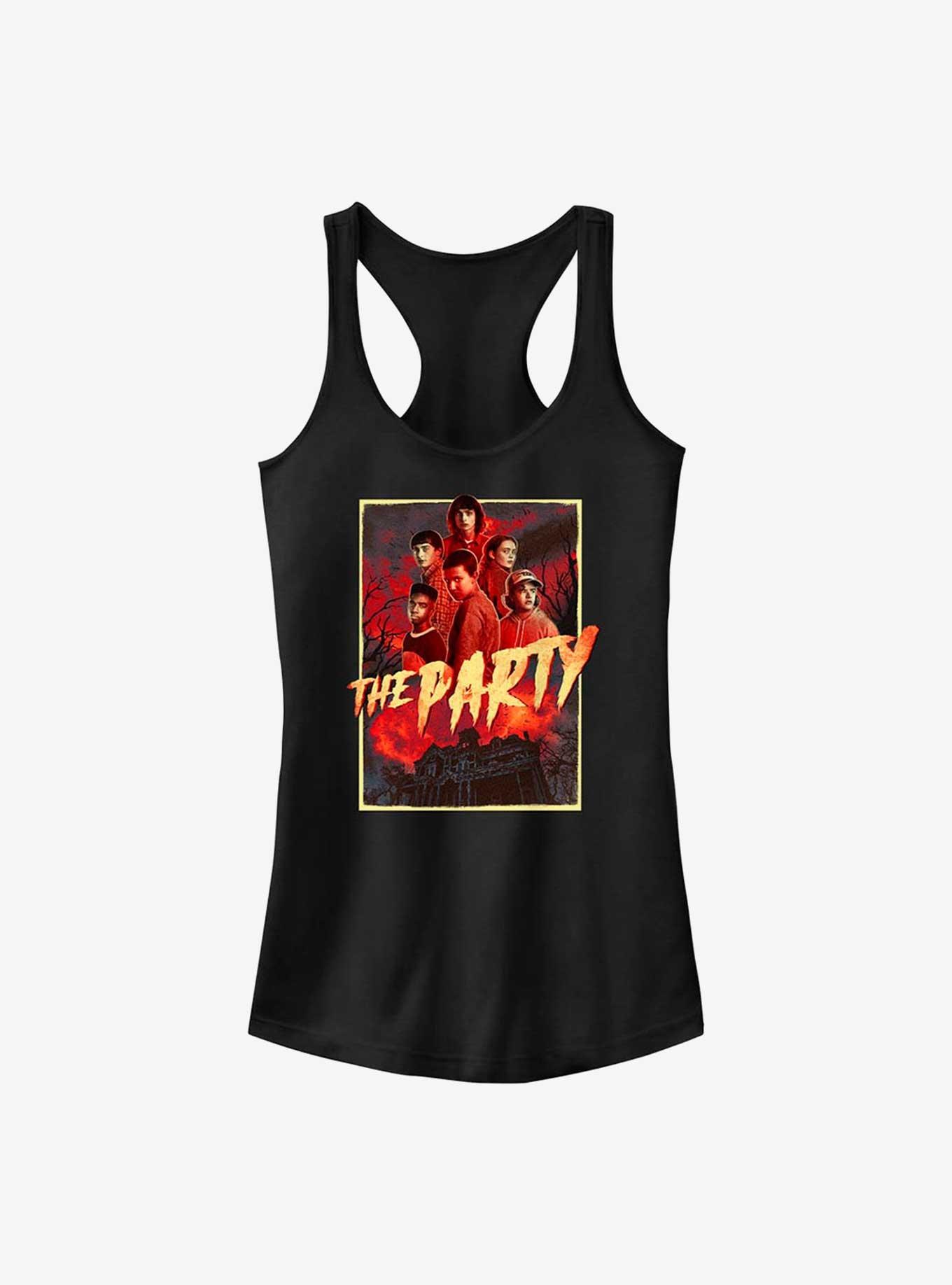 Stranger Things The Party Girls Tank Top, BLACK, hi-res