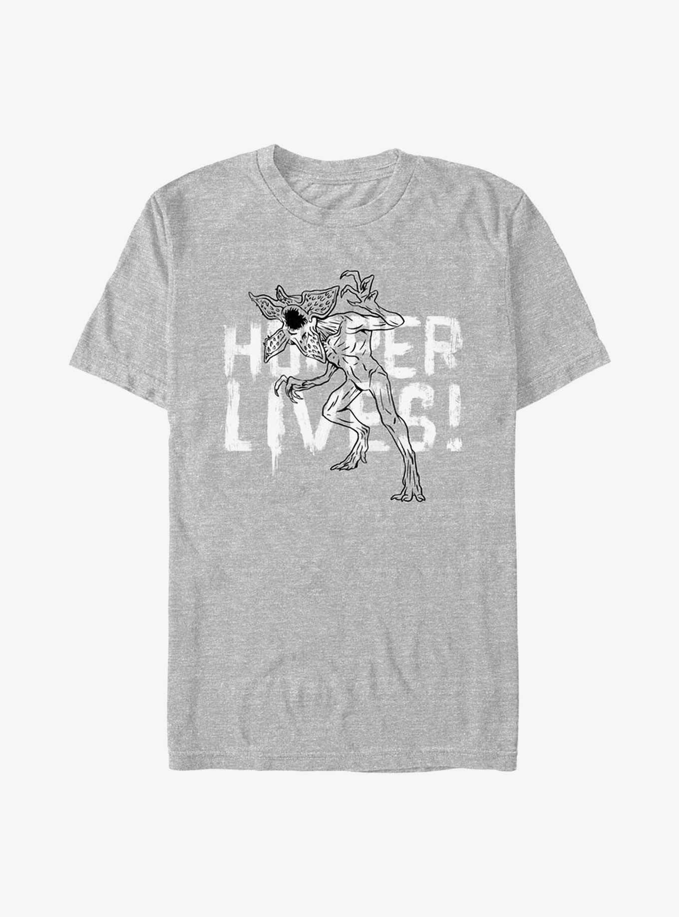 Stranger Things Hopper Lives T-Shirt, ATH HTR, hi-res
