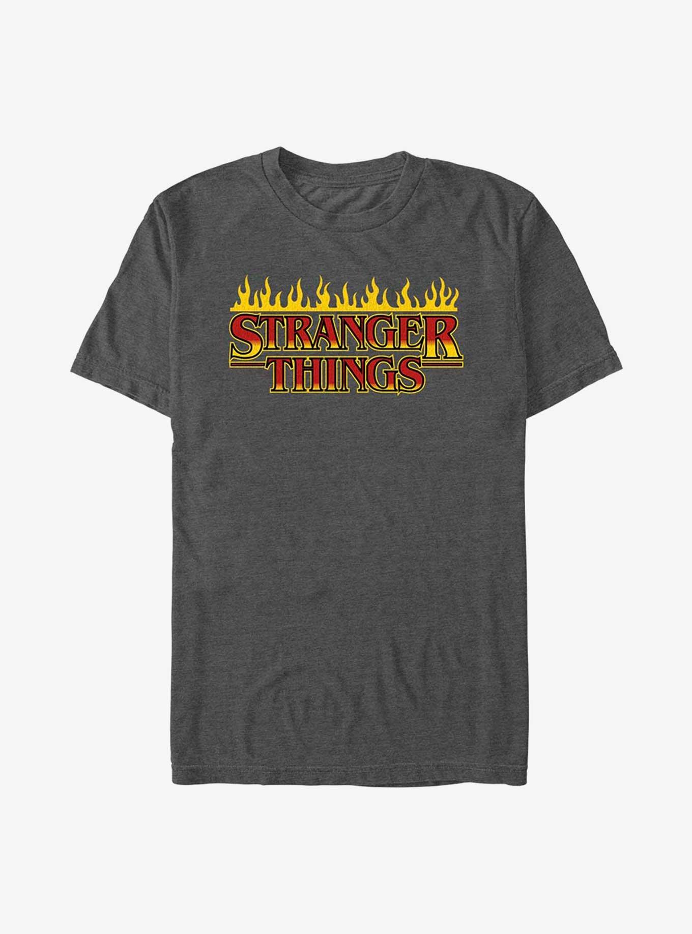 Stranger Things On Fire Logo T-Shirt, , hi-res