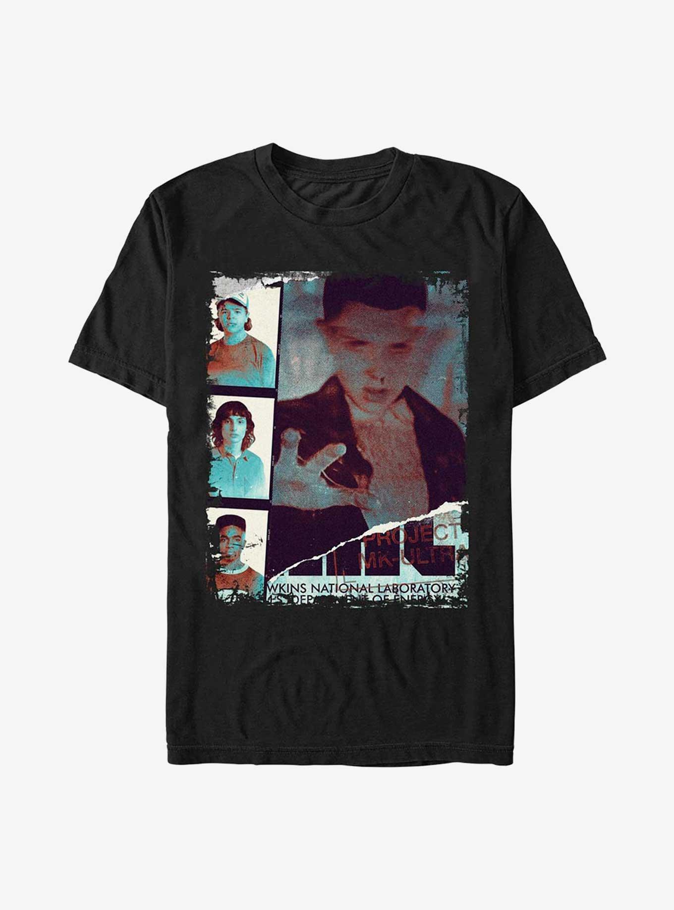 Stranger Things Film Photo T-Shirt, BLACK, hi-res