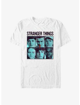 Stranger Things Halftone Gang T-Shirt, WHITE, hi-res
