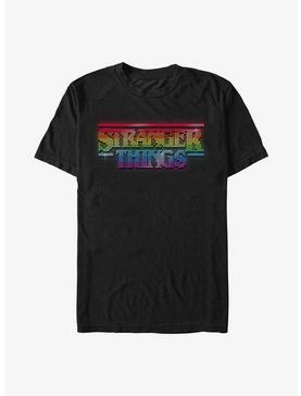 Stranger Things Dotted Rainbow Logo T-Shirt, , hi-res