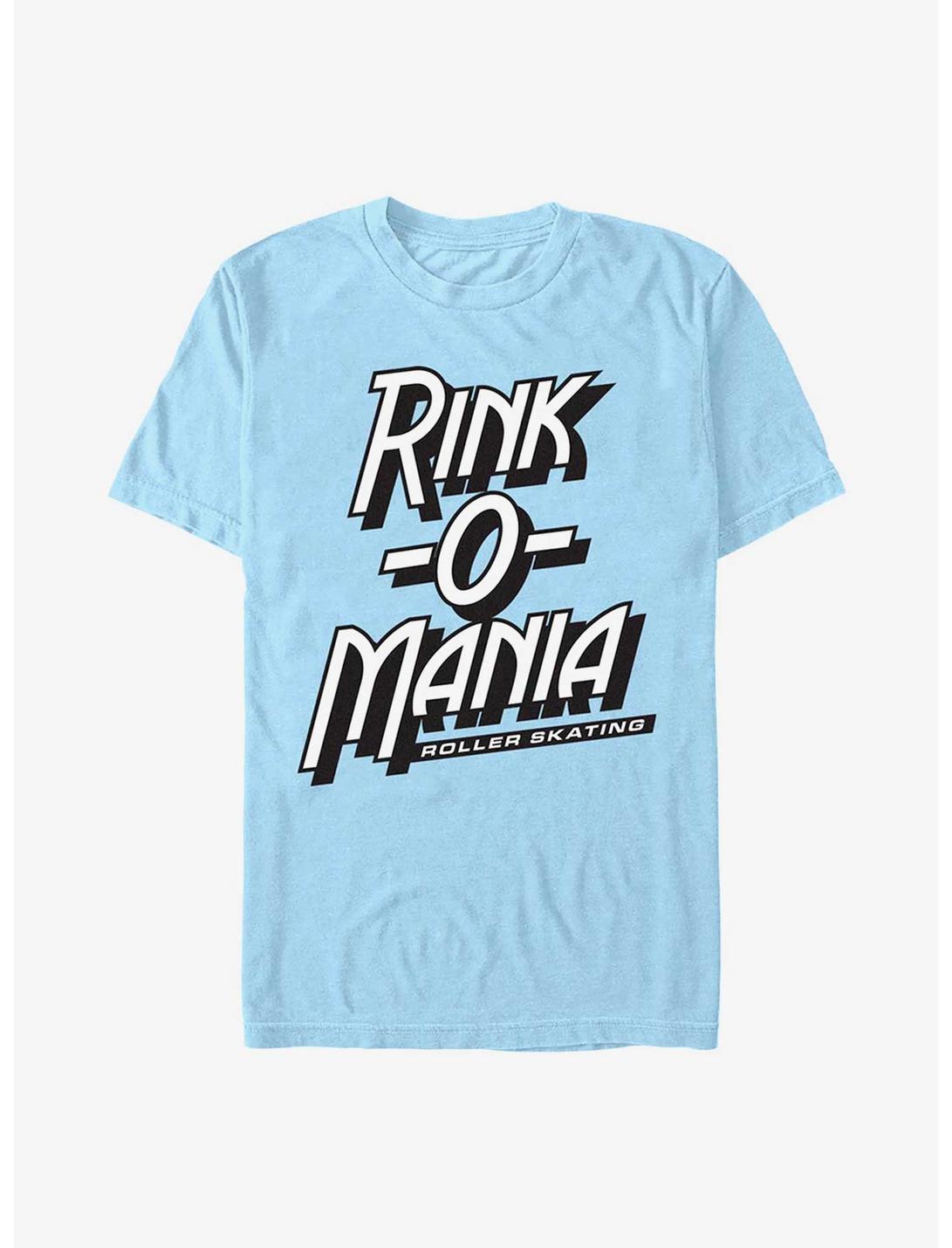Stranger Things Rink-O-Mania Logo T-Shirt, LT BLUE, hi-res