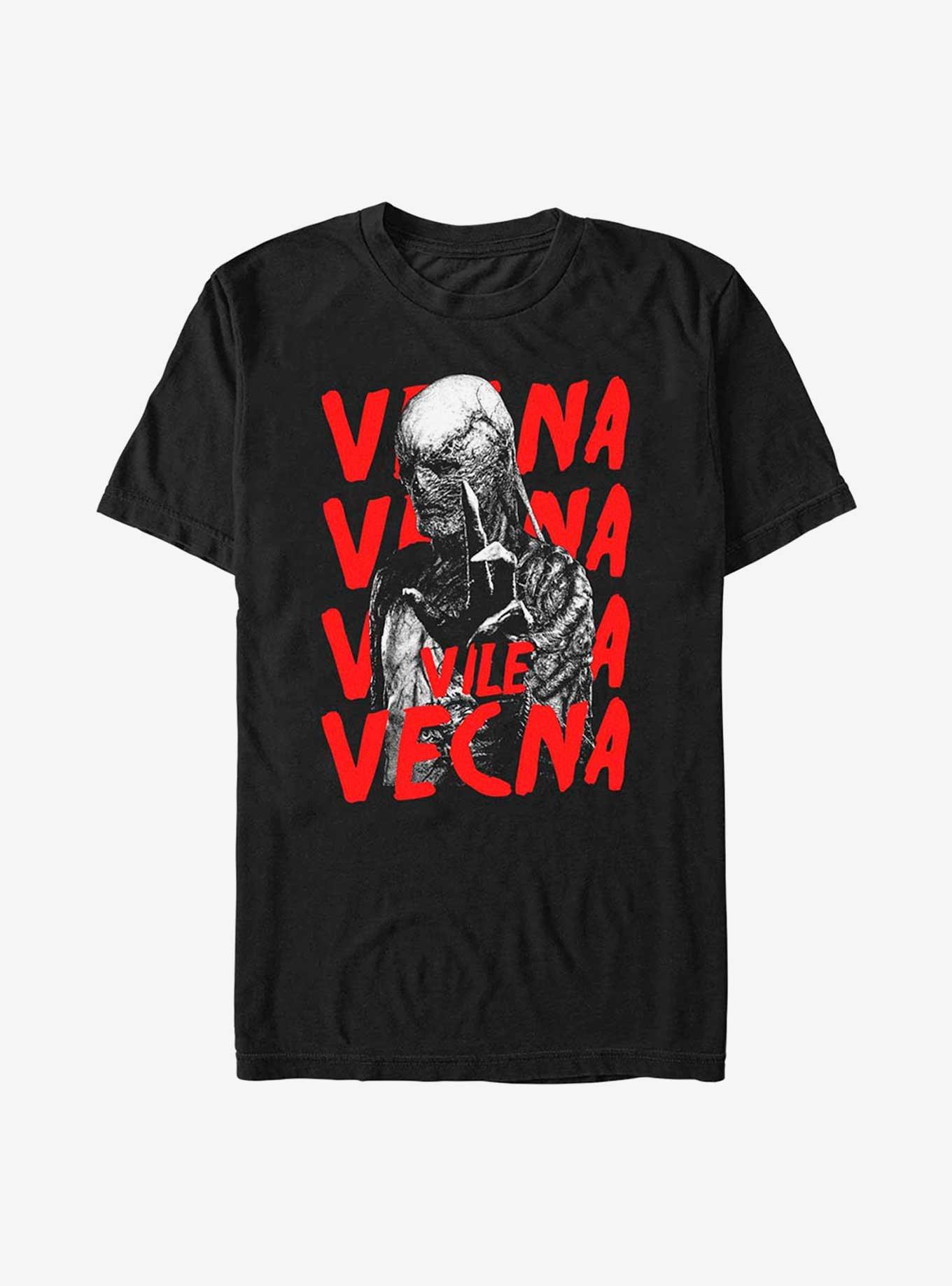Stranger Things Vile Vecna Horror Poster T-Shirt