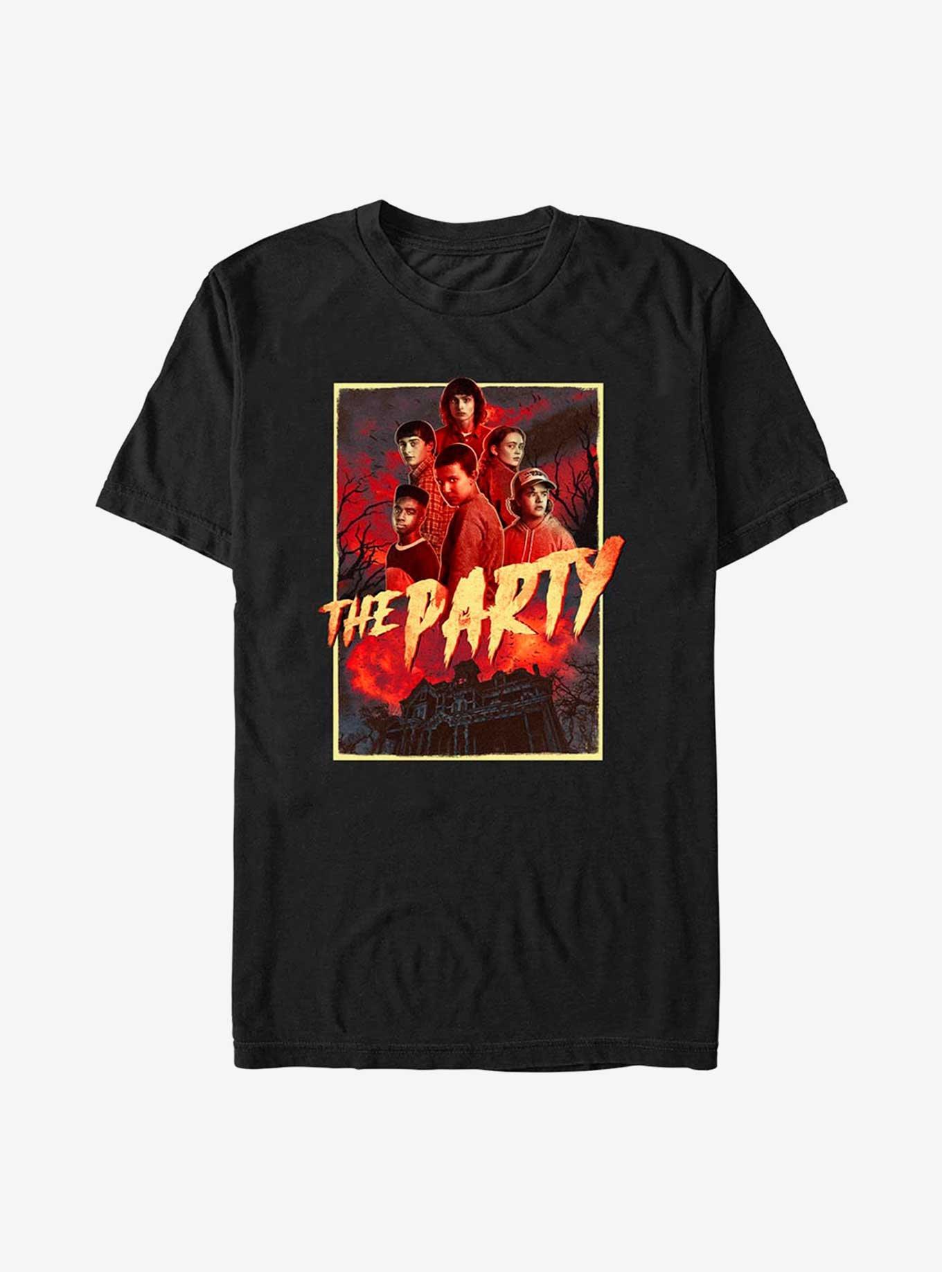 Stranger Things The Party T-Shirt, BLACK, hi-res