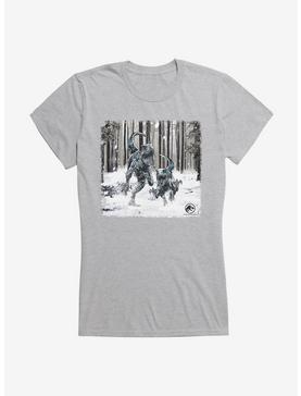 Jurassic World Dominion Forest Hunt Girls T-Shirt, HEATHER, hi-res