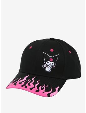 Plus Size Kuromi Flames Snapback Hat, , hi-res