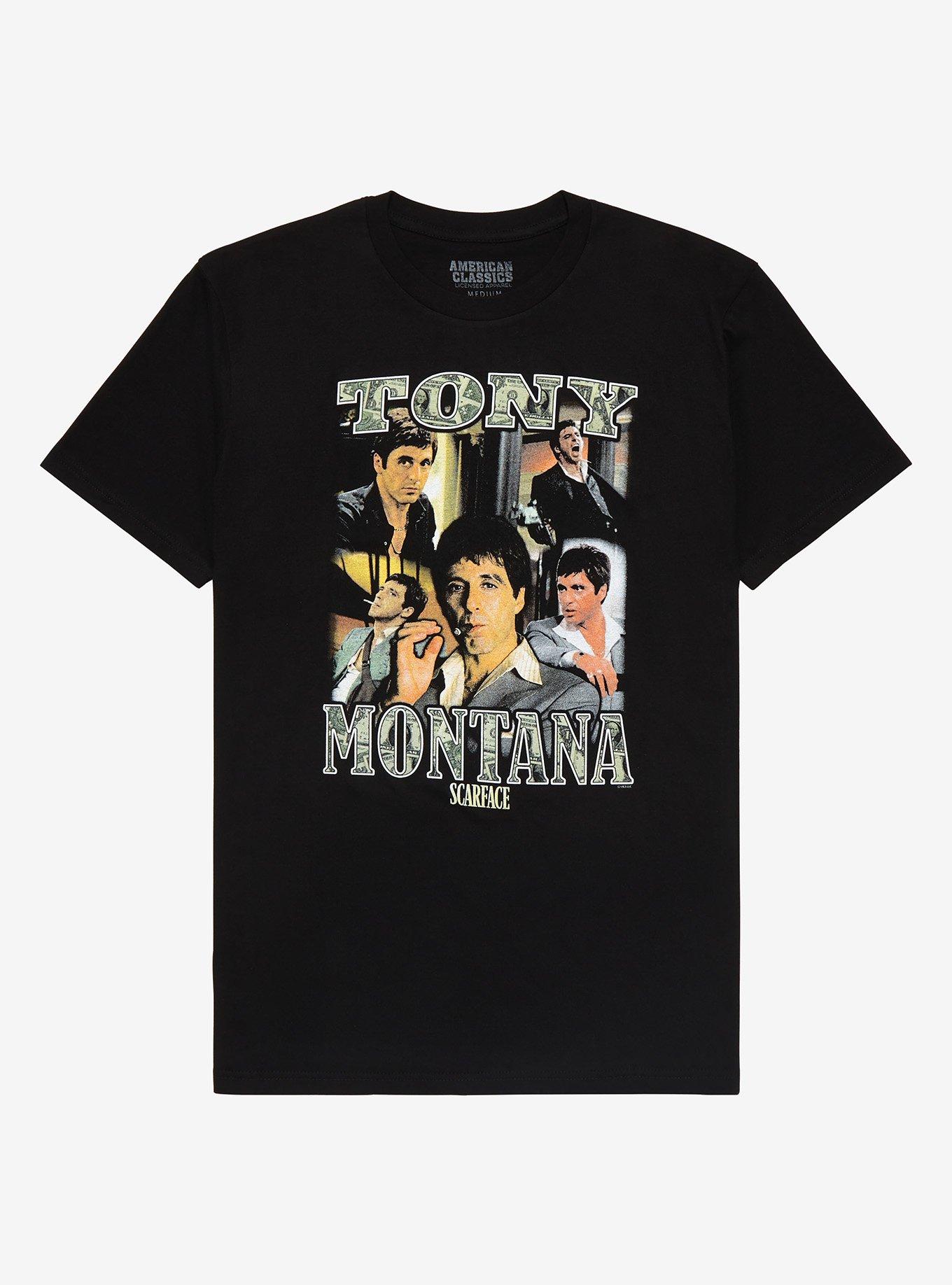 Scarface Tony Montana Photo Collage T-Shirt, MULTI, hi-res