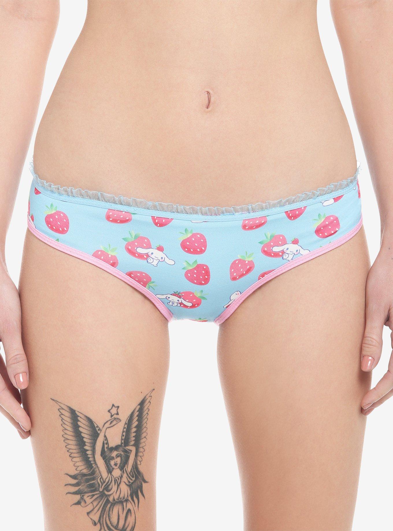 Plus Size Lingerie for Women Cute Girl Fun Underwear Strawberry