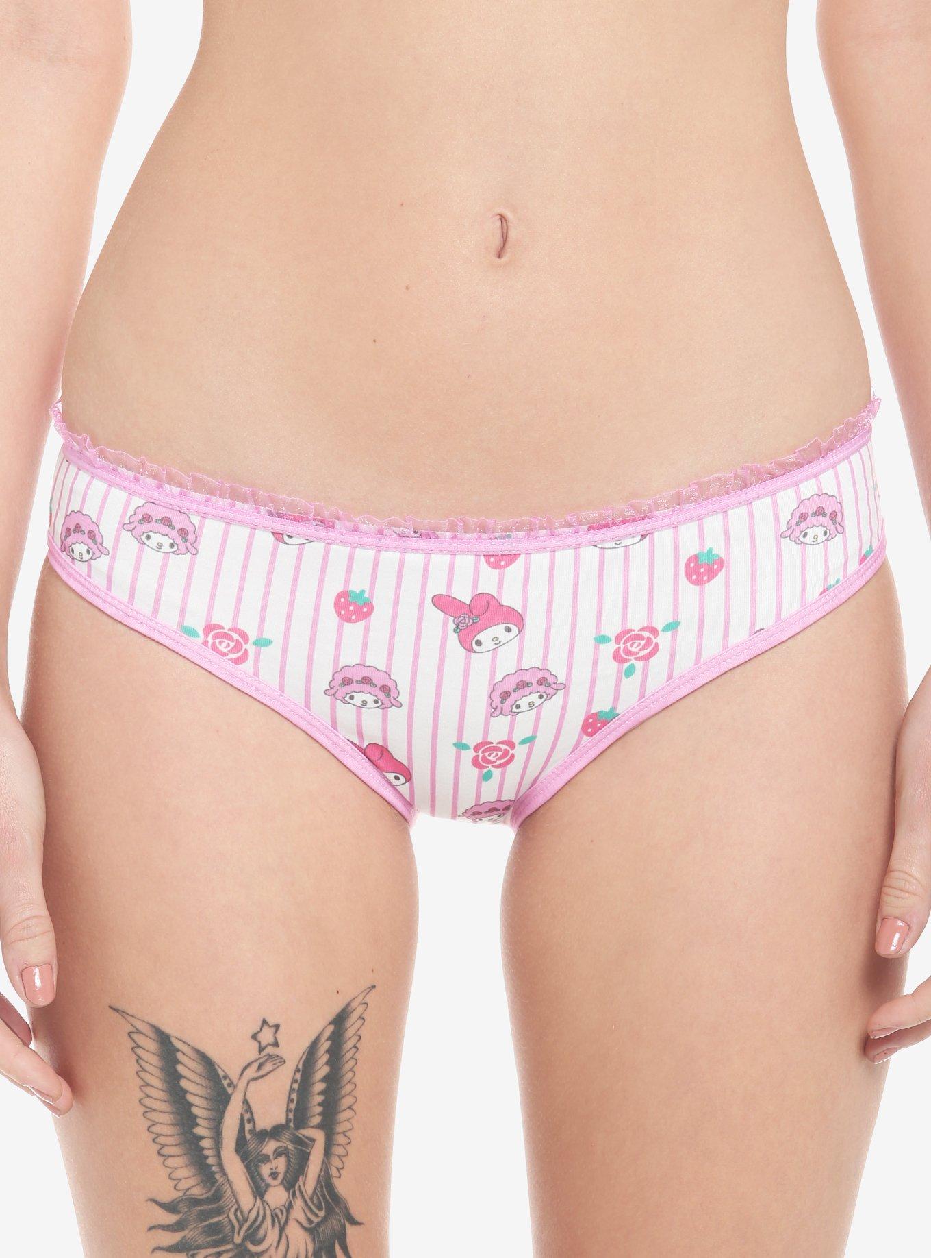  My Melody Yumekawa Pink Panties, Women's, Underwear :  Clothing, Shoes & Jewelry