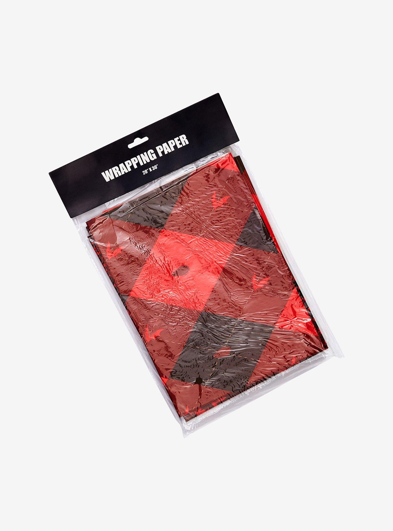 Red & Black Wrapping Paper, , hi-res